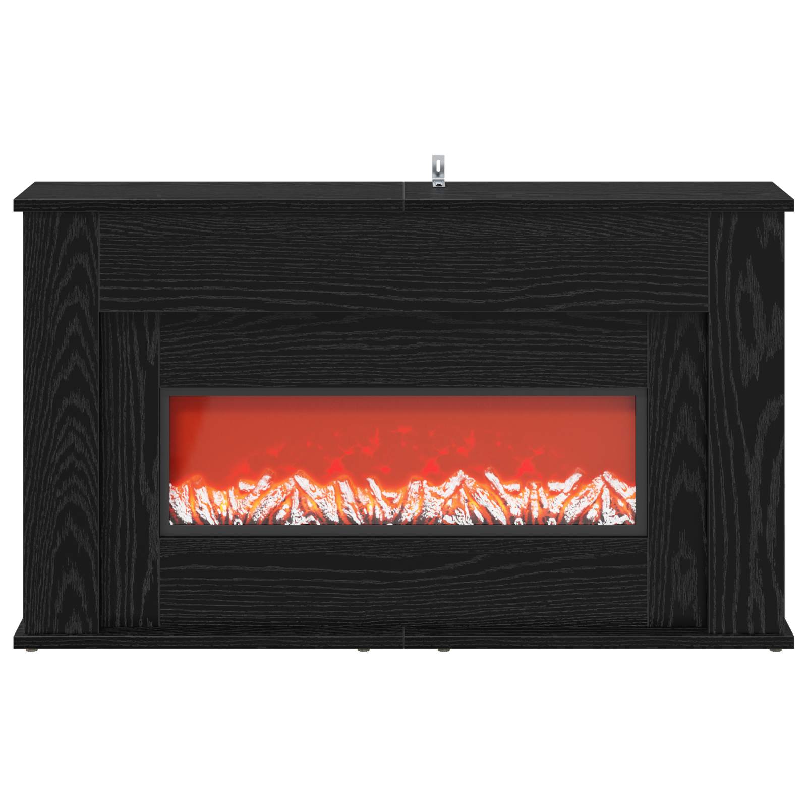 Kamin z LED-trakom Črni hrast 92 x 20 x 54 cm Inženirski les