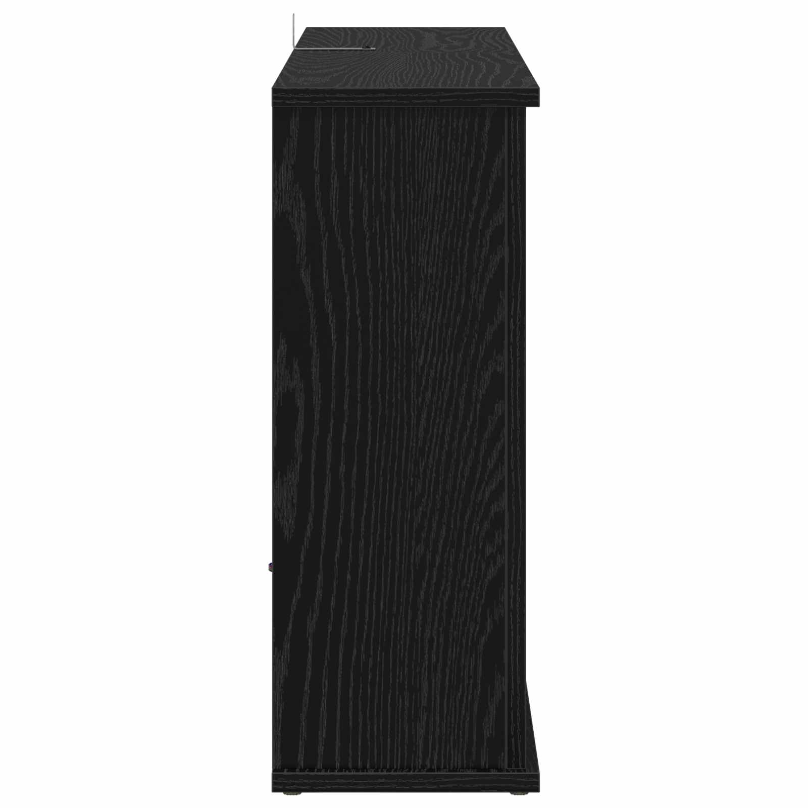 Kamin z LED-trakom Črni hrast 92 x 20 x 54 cm Inženirski les