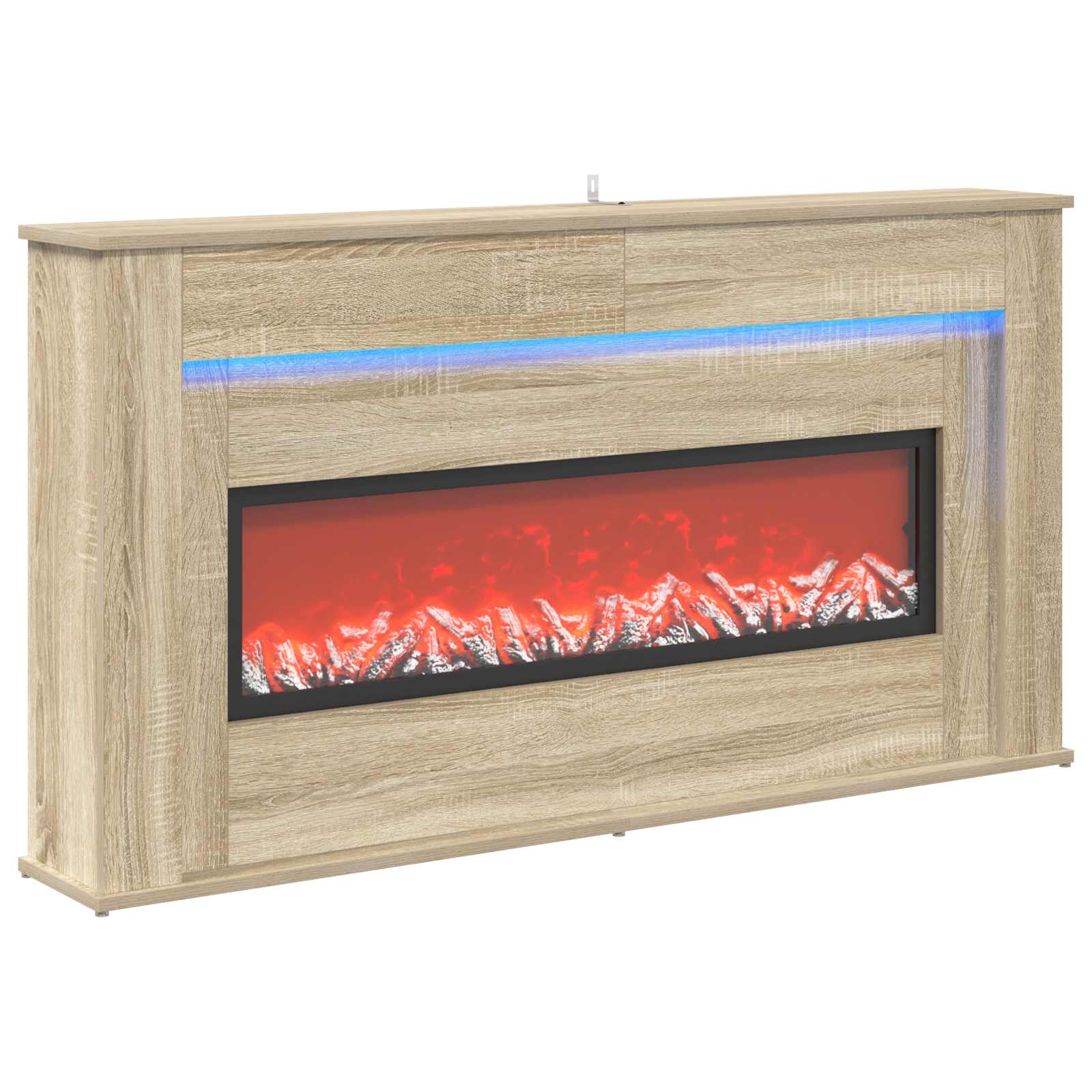 Kamin z LED-trakom Sonoma 130 x 20 x 69,5 cm Inženirski les