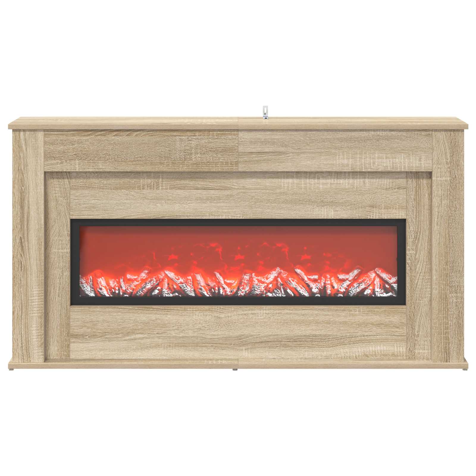 Kamin z LED-trakom Sonoma 130 x 20 x 69,5 cm Inženirski les