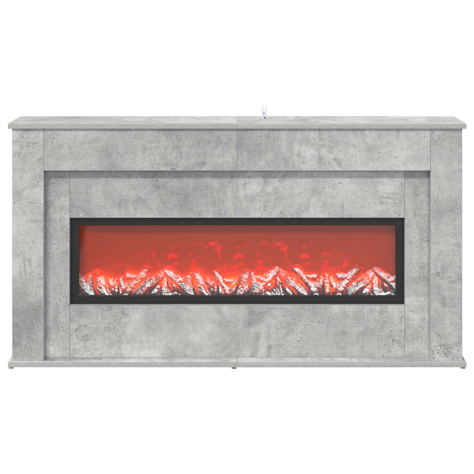 Kamin z LED-trakom Beton 130 x 20 x 69,5 cm Inženirski les