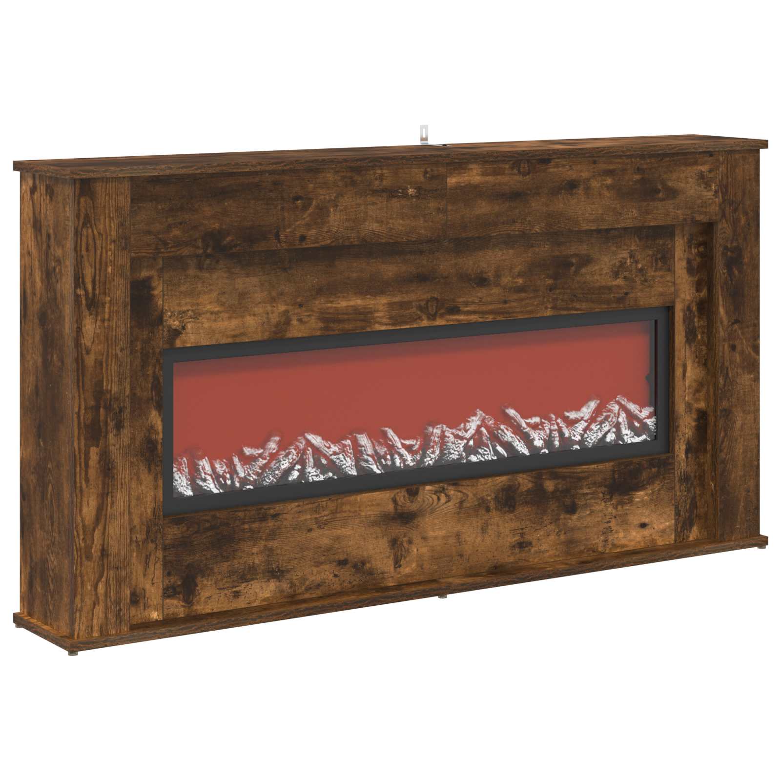 Kamin z LED-trakom Dimljen hrast 130 x 20 x 69,5 cm