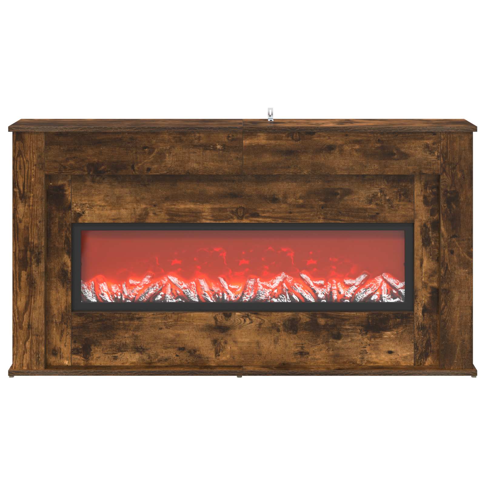 Kamin z LED-trakom Dimljen hrast 130 x 20 x 69,5 cm