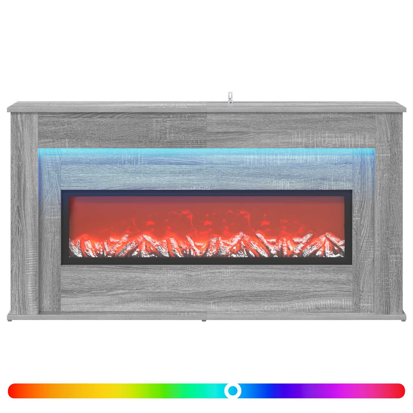 Kamin z LED-trakom Siva Sonoma 130 x 20 x 69,5 cm
