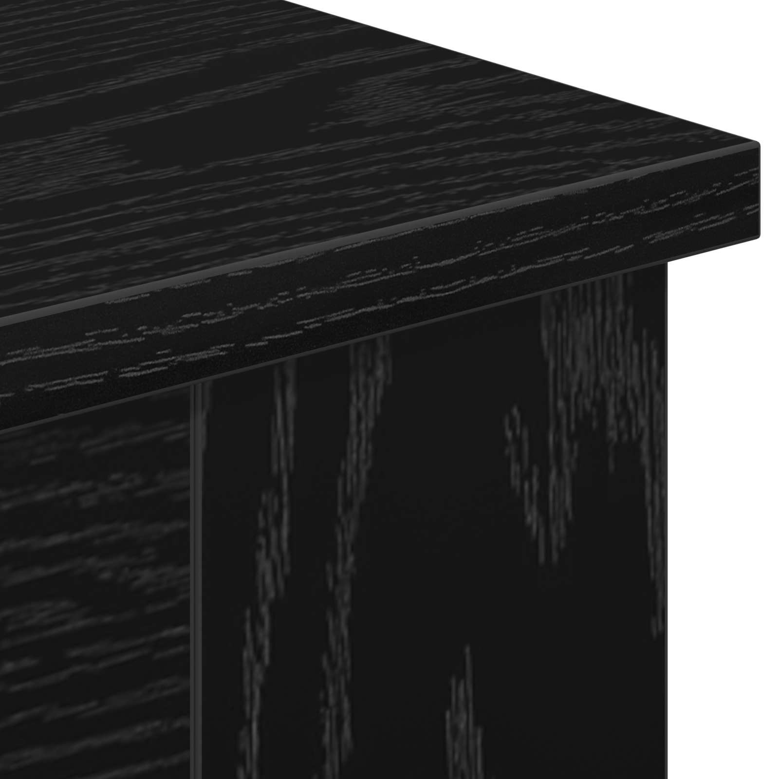 Kamin z LED-trakom Črni hrast 63 x 20 x 54,5 cm Inženirski les