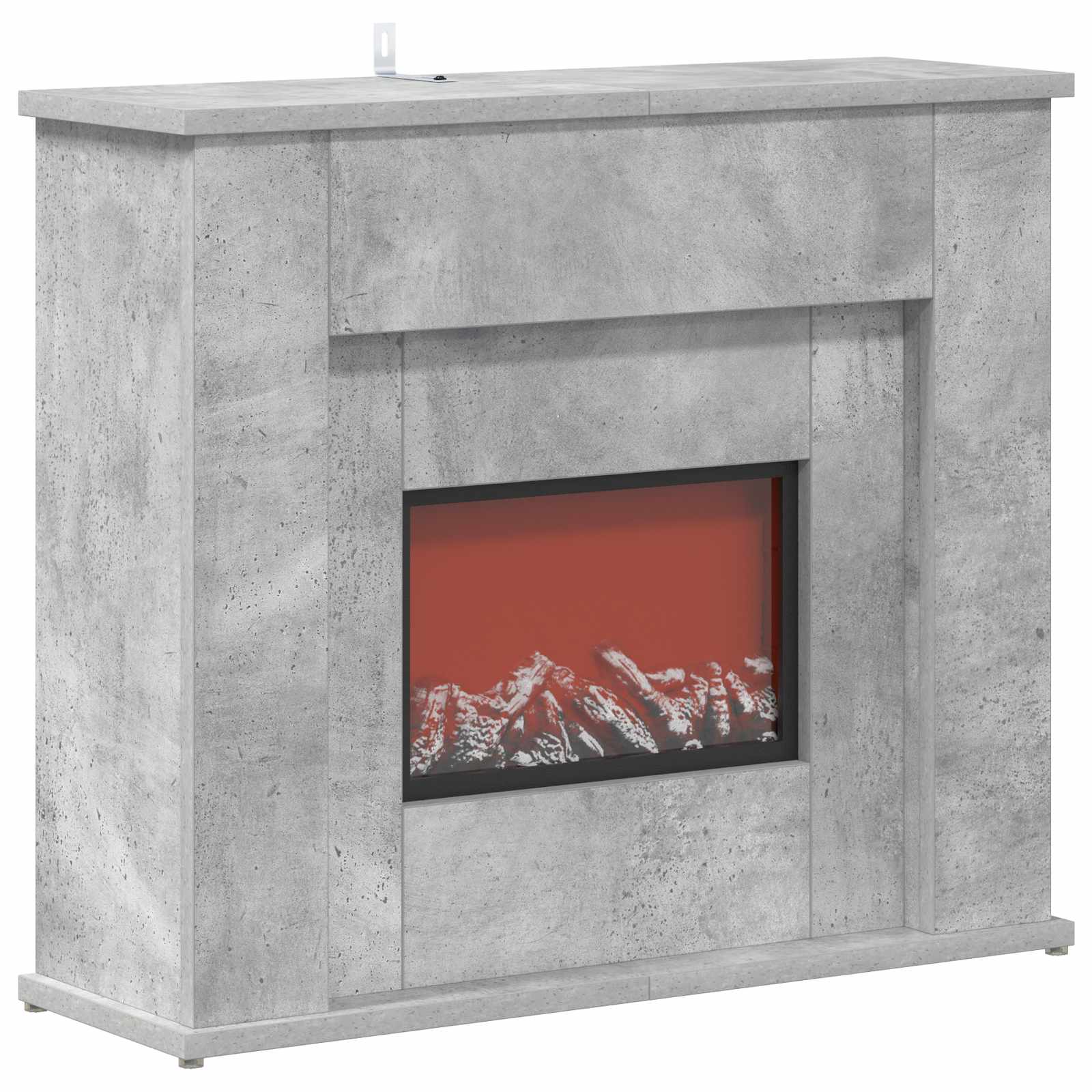 Kamin z LED-trakom Beton 63 x 20 x 54,5 cm Inženirski les