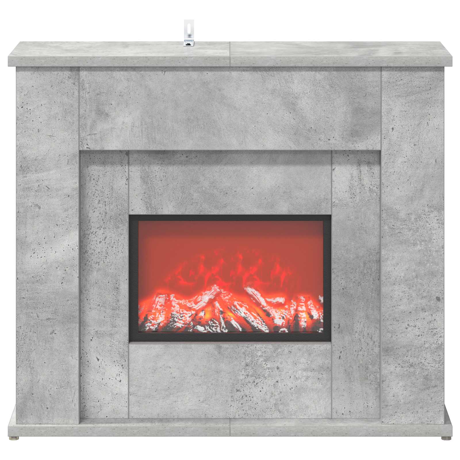 Kamin z LED-trakom Beton 63 x 20 x 54,5 cm Inženirski les