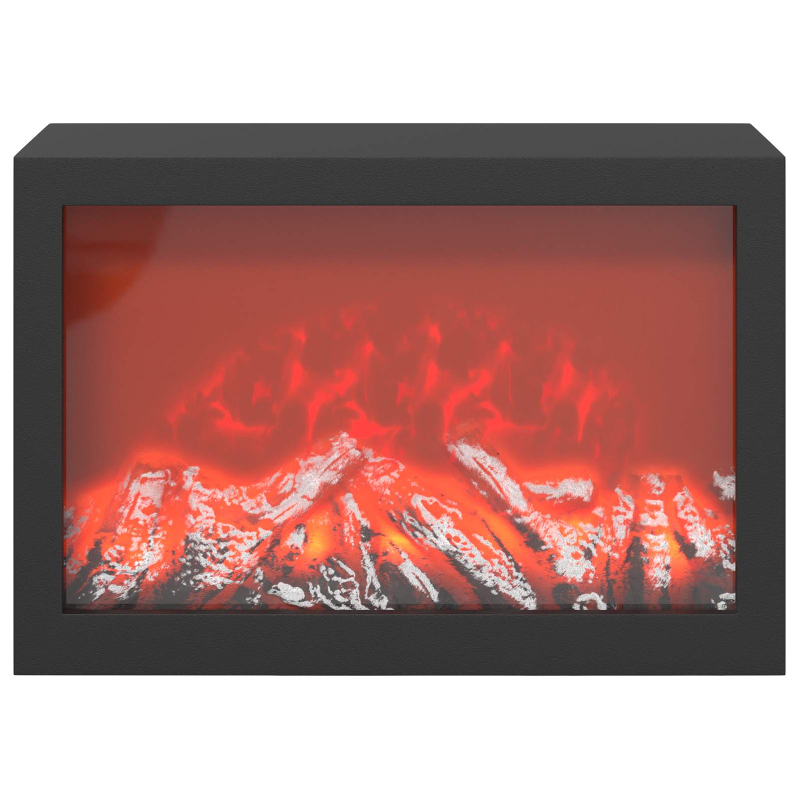 Kamin z LED-trakom Beton 63 x 20 x 54,5 cm Inženirski les