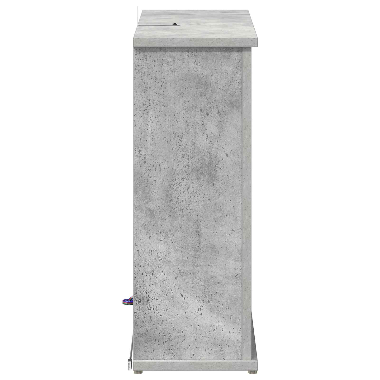 Kamin z LED-trakom Beton 63 x 20 x 54,5 cm Inženirski les