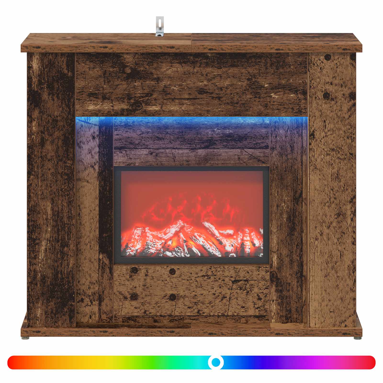 Kamin z LED-trakom Star les 63 x 20 x 54,5 cm Inženirski les