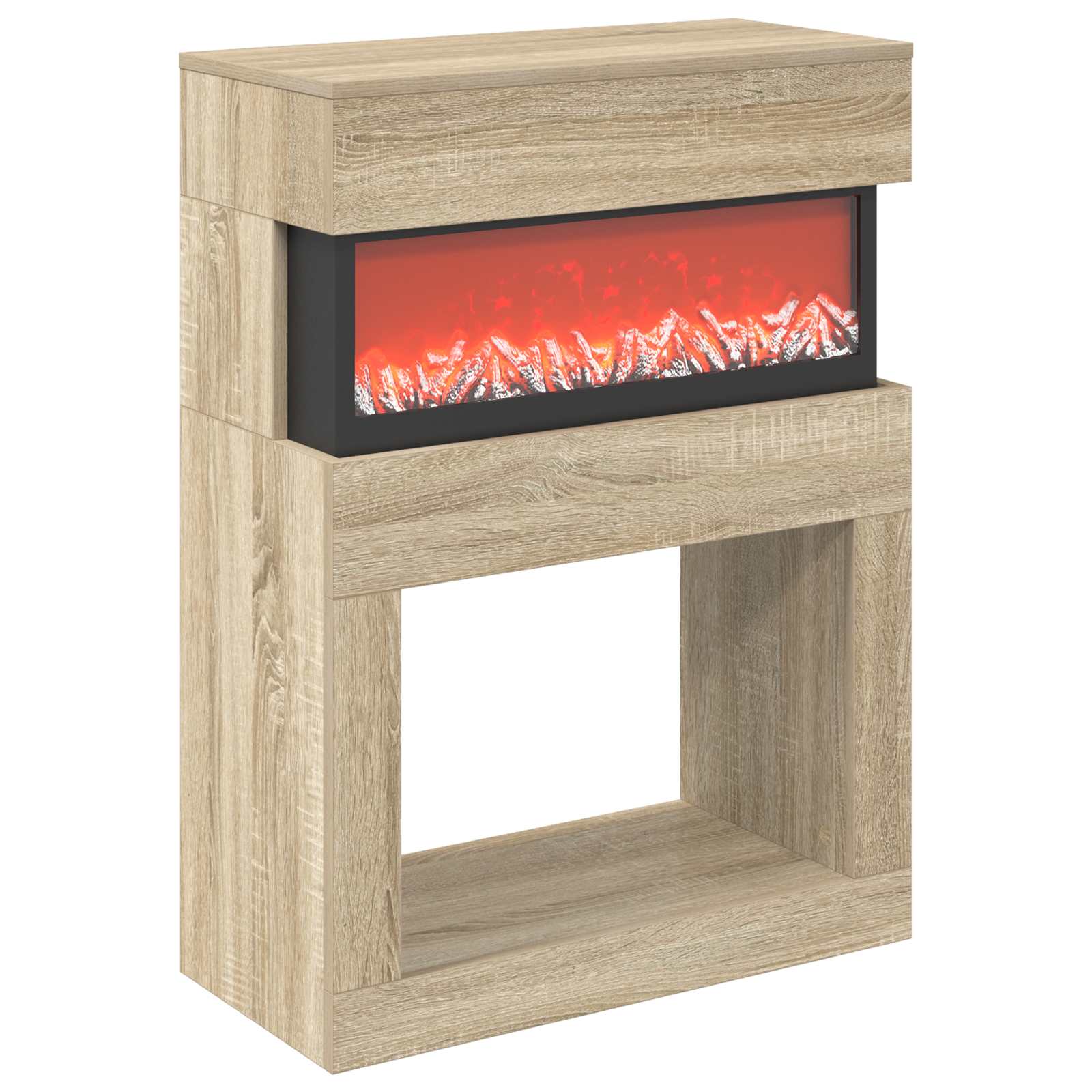 Električni kamin Sonoma 64 x 30 x 87 cm Inženirski les