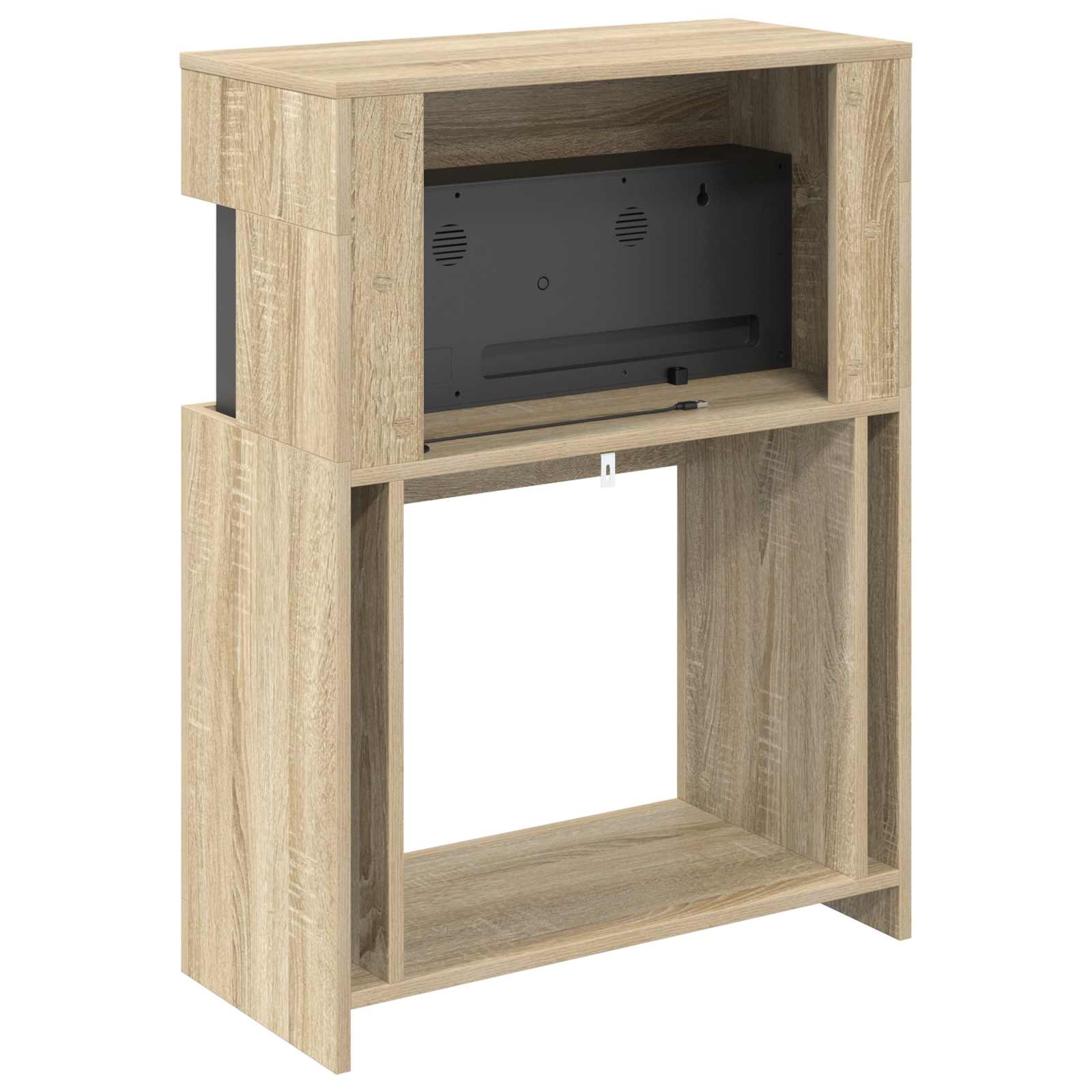 Električni kamin Sonoma 64 x 30 x 87 cm Inženirski les