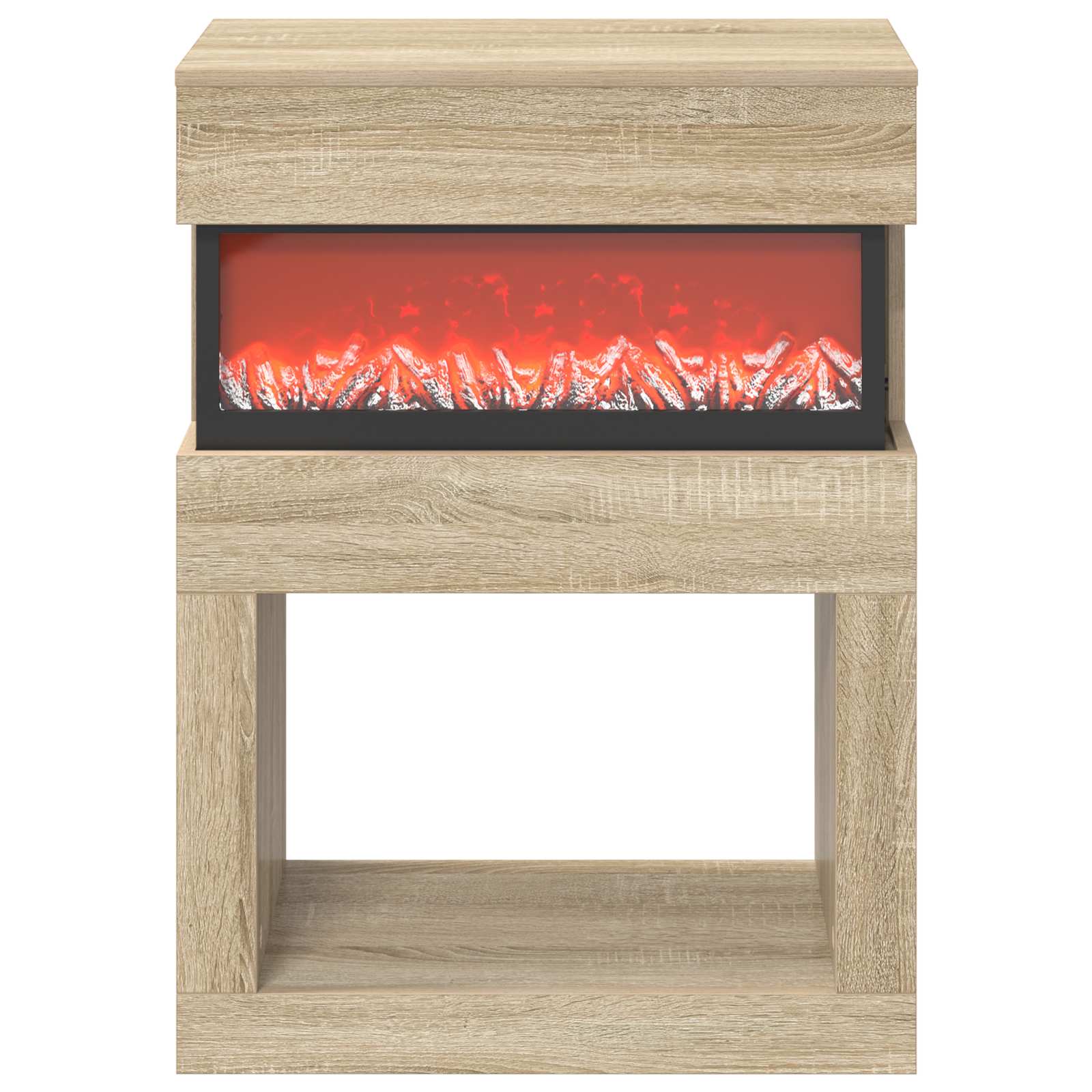Električni kamin Sonoma 64 x 30 x 87 cm Inženirski les