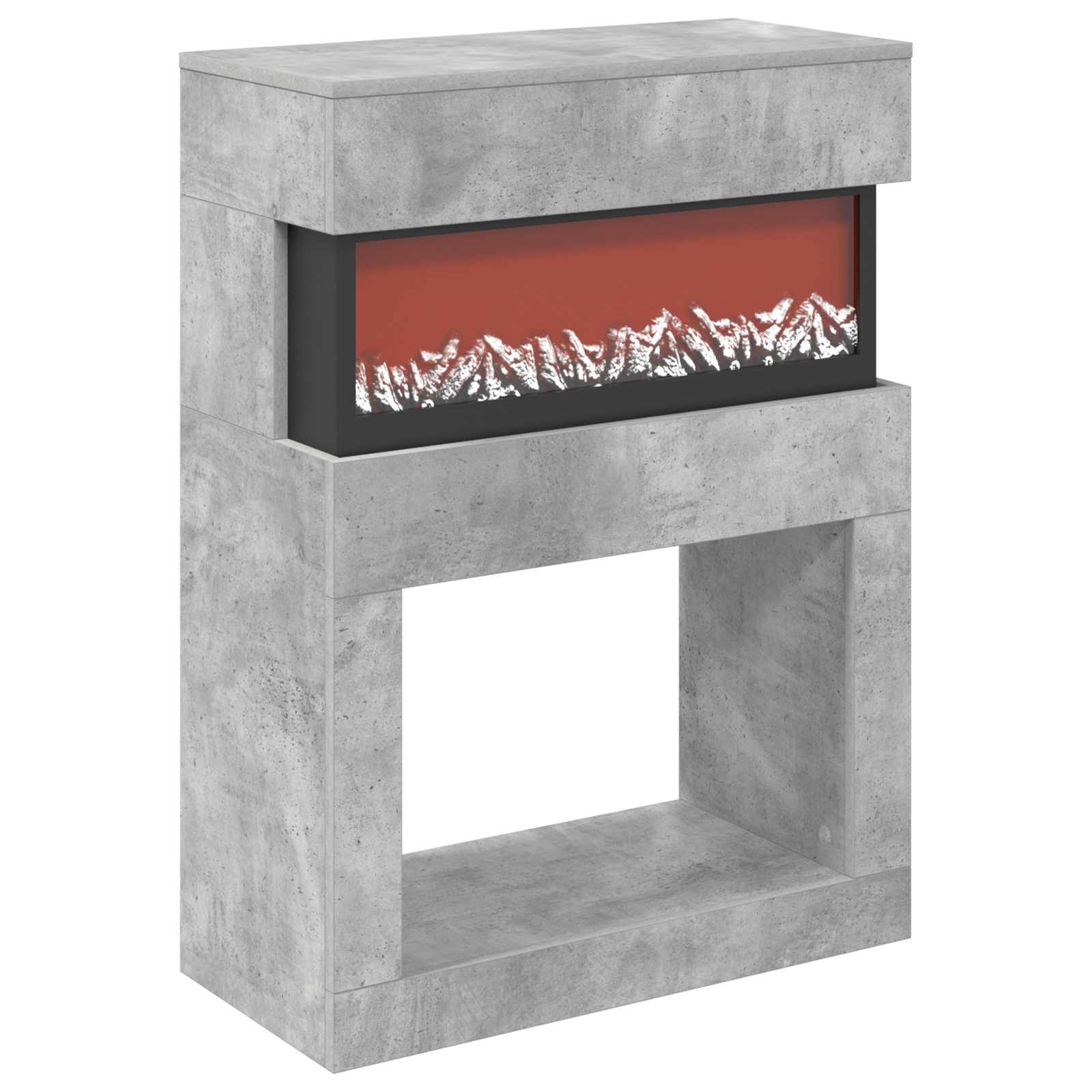 Električni kamin Beton 64 x 30 x 87 cm Inženirski les