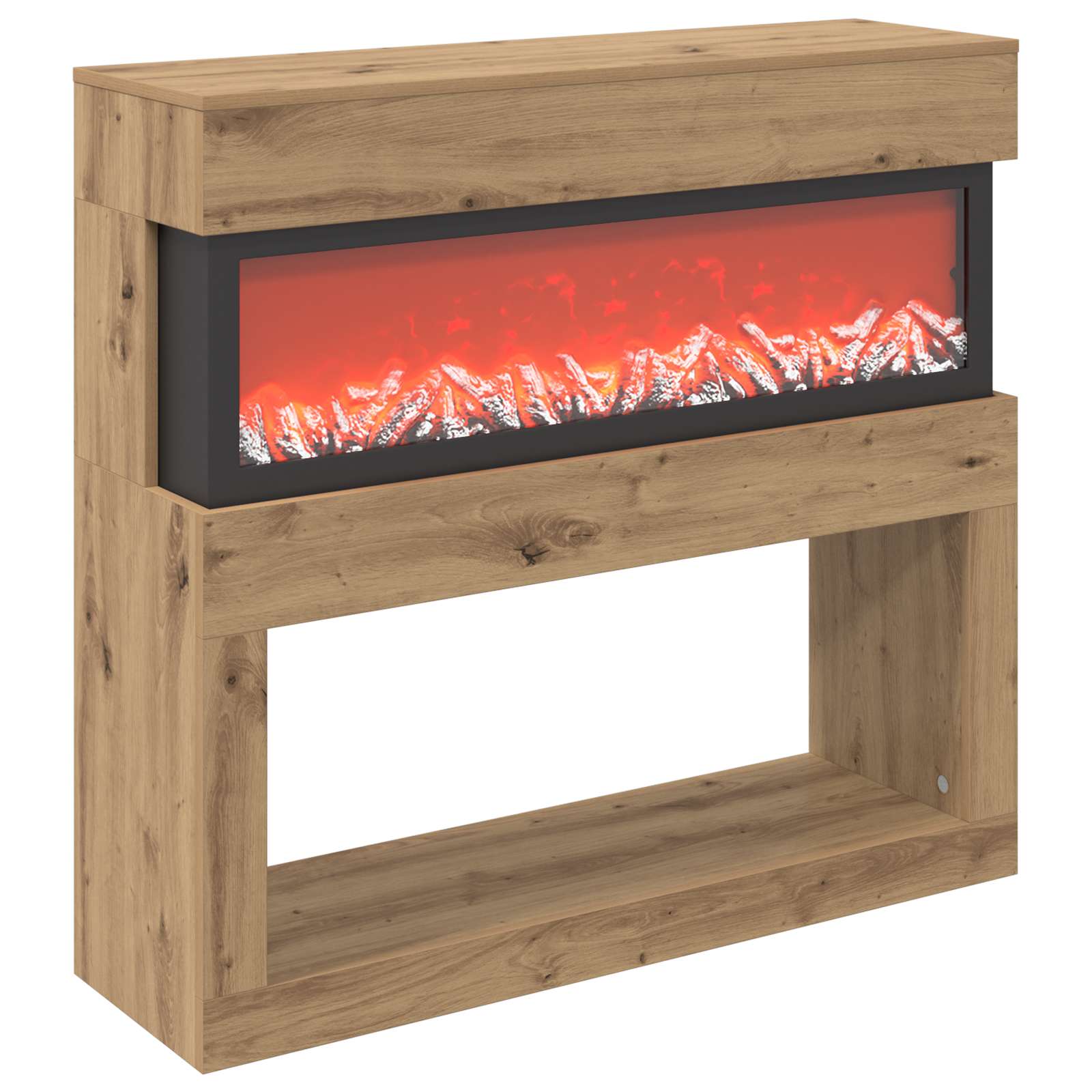 Električni kamin Artisan hrast 102 x 30 x 94 cm Inženirski les
