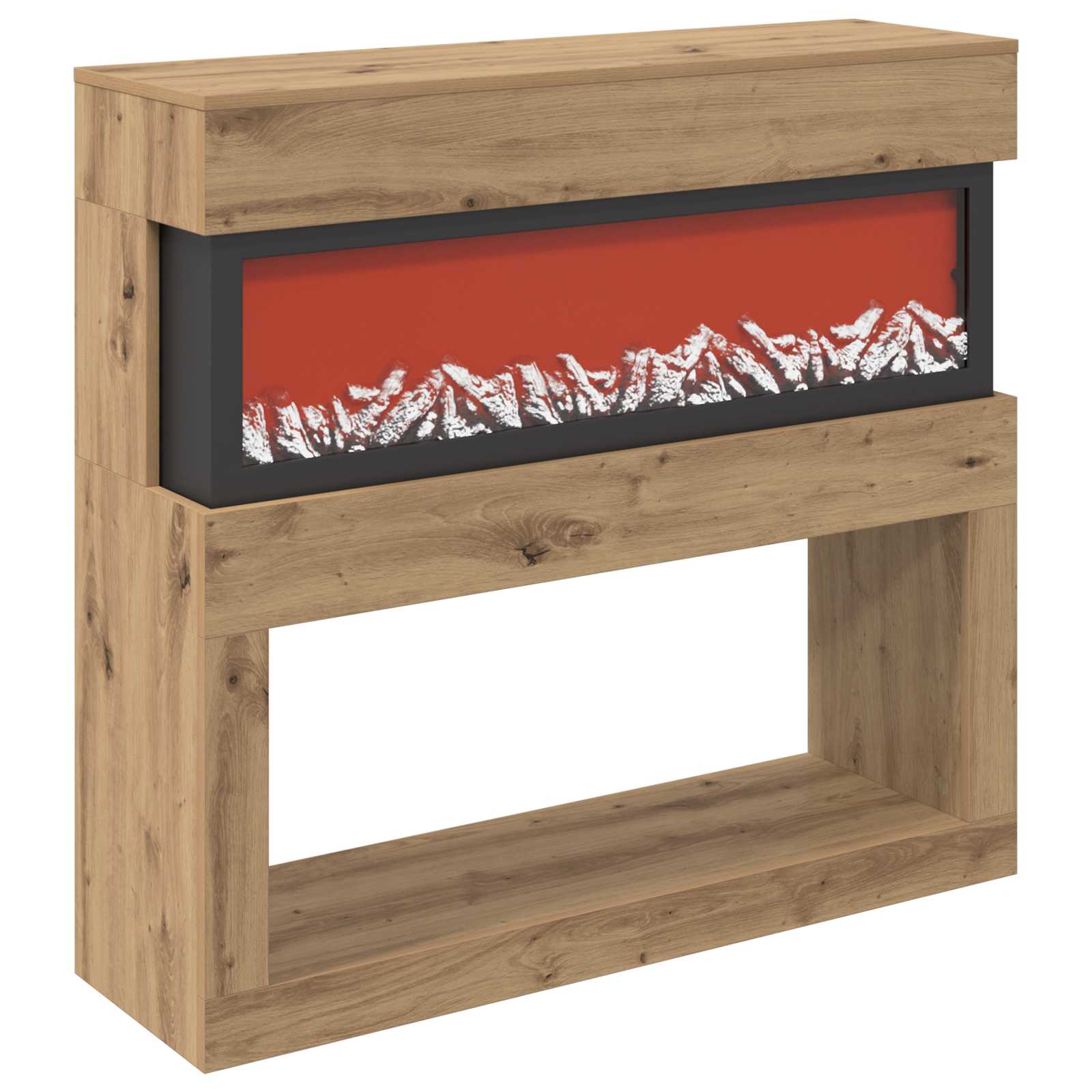 Električni kamin Artisan hrast 102 x 30 x 94 cm Inženirski les