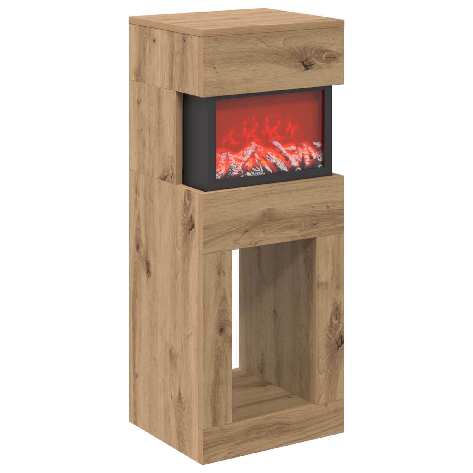 Električni kamin Artisan hrast 35 x 30 x 86 cm Inženirski les