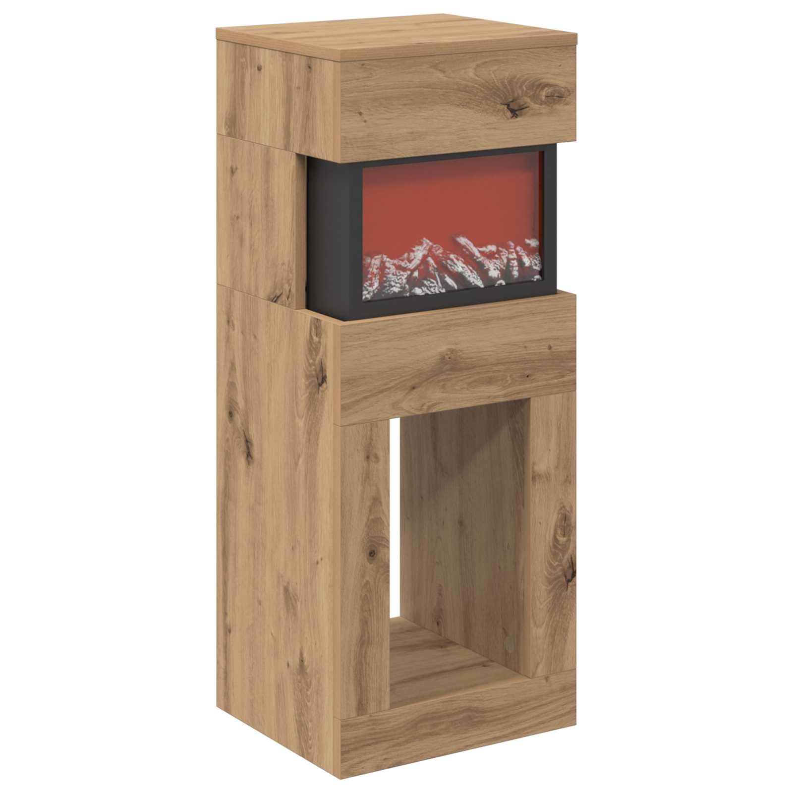 Električni kamin Artisan hrast 35 x 30 x 86 cm Inženirski les