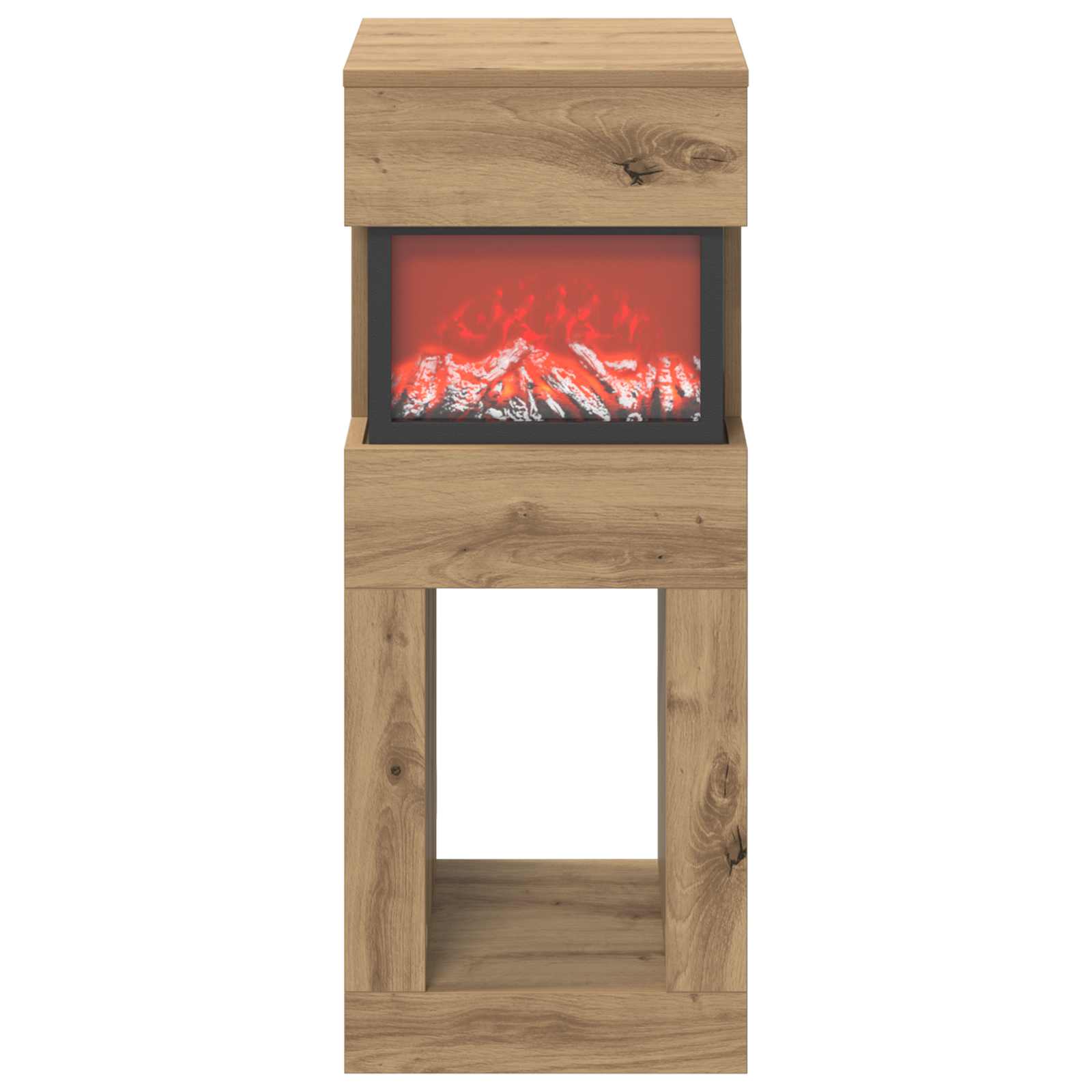 Električni kamin Artisan hrast 35 x 30 x 86 cm Inženirski les