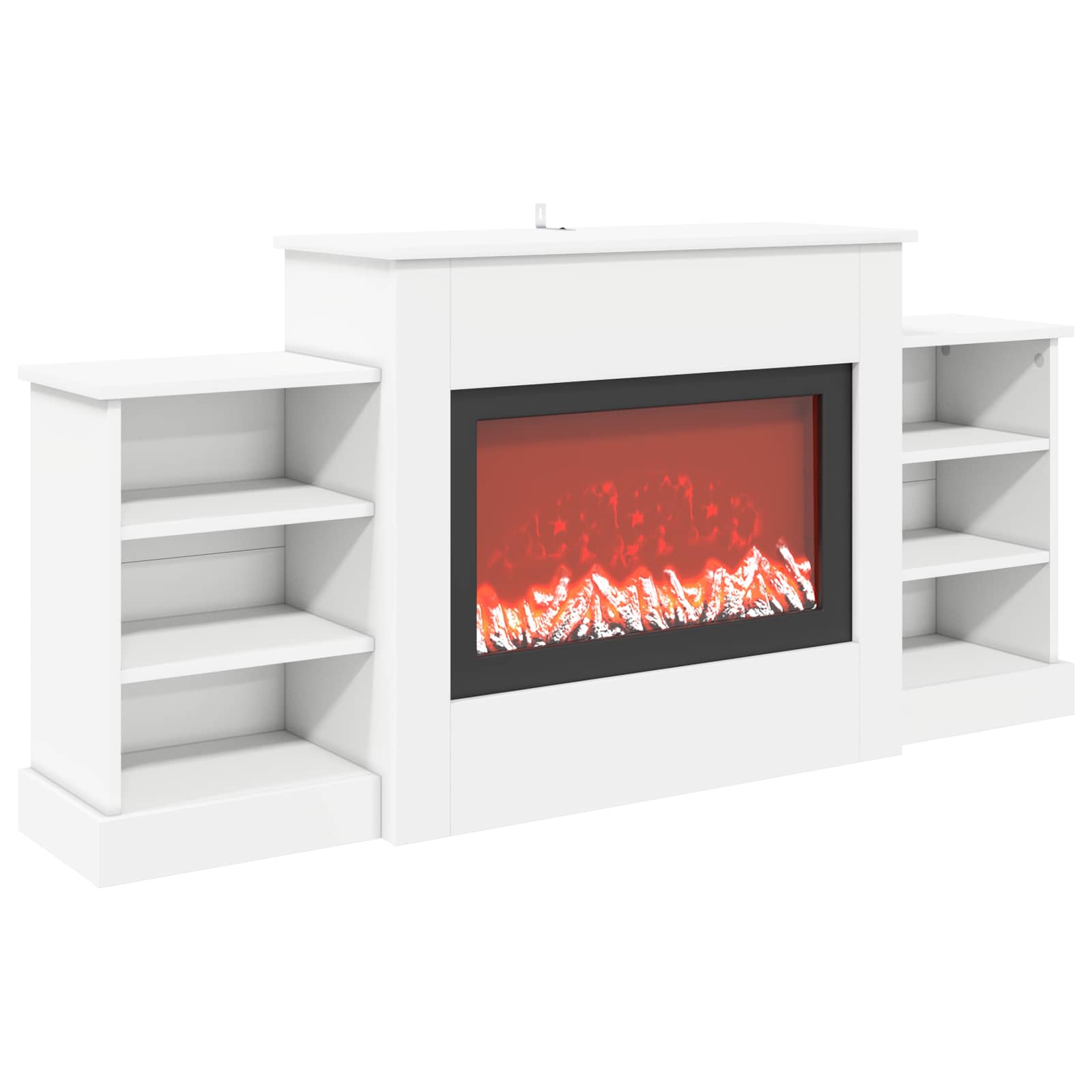 Električni kamin Bela 140 x 30 x 67 cm Inženirski les