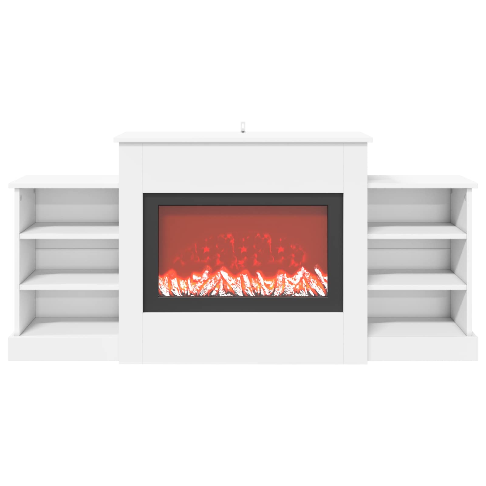 Električni kamin Bela 140 x 30 x 67 cm Inženirski les