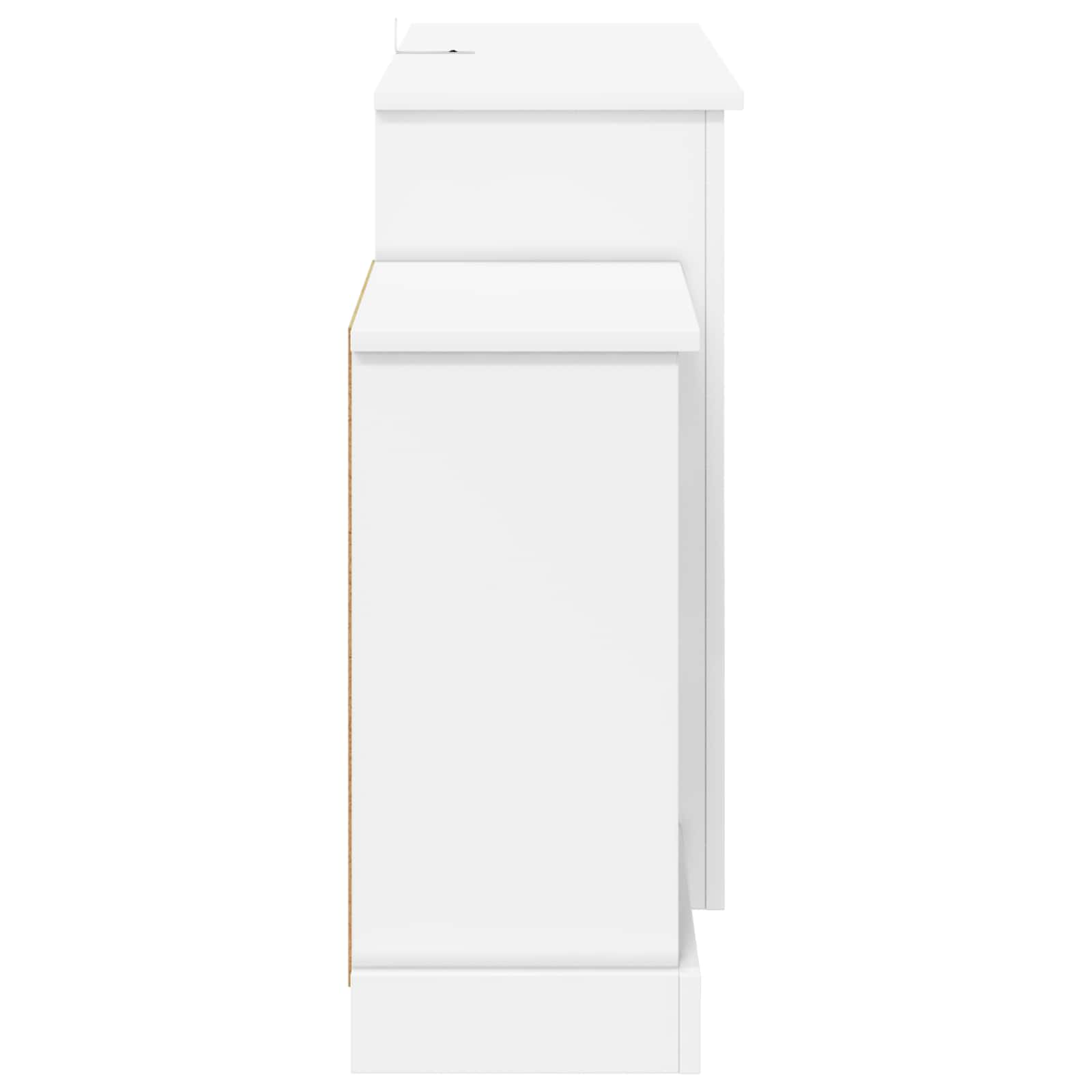 Električni kamin Bela 140 x 30 x 67 cm Inženirski les
