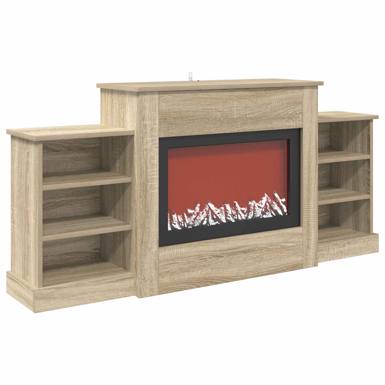 Električni kamin Sonoma 140 x 30 x 67 cm Inženirski les