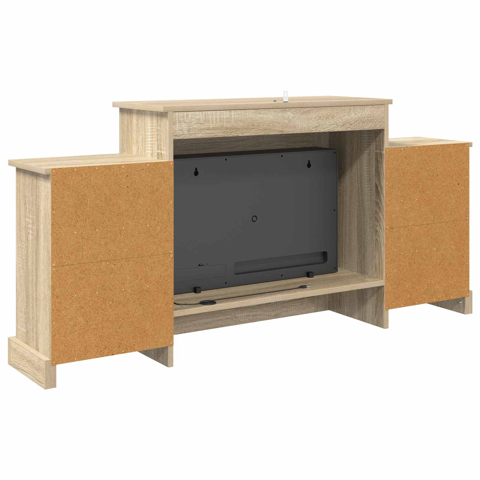 Električni kamin Sonoma 140 x 30 x 67 cm Inženirski les