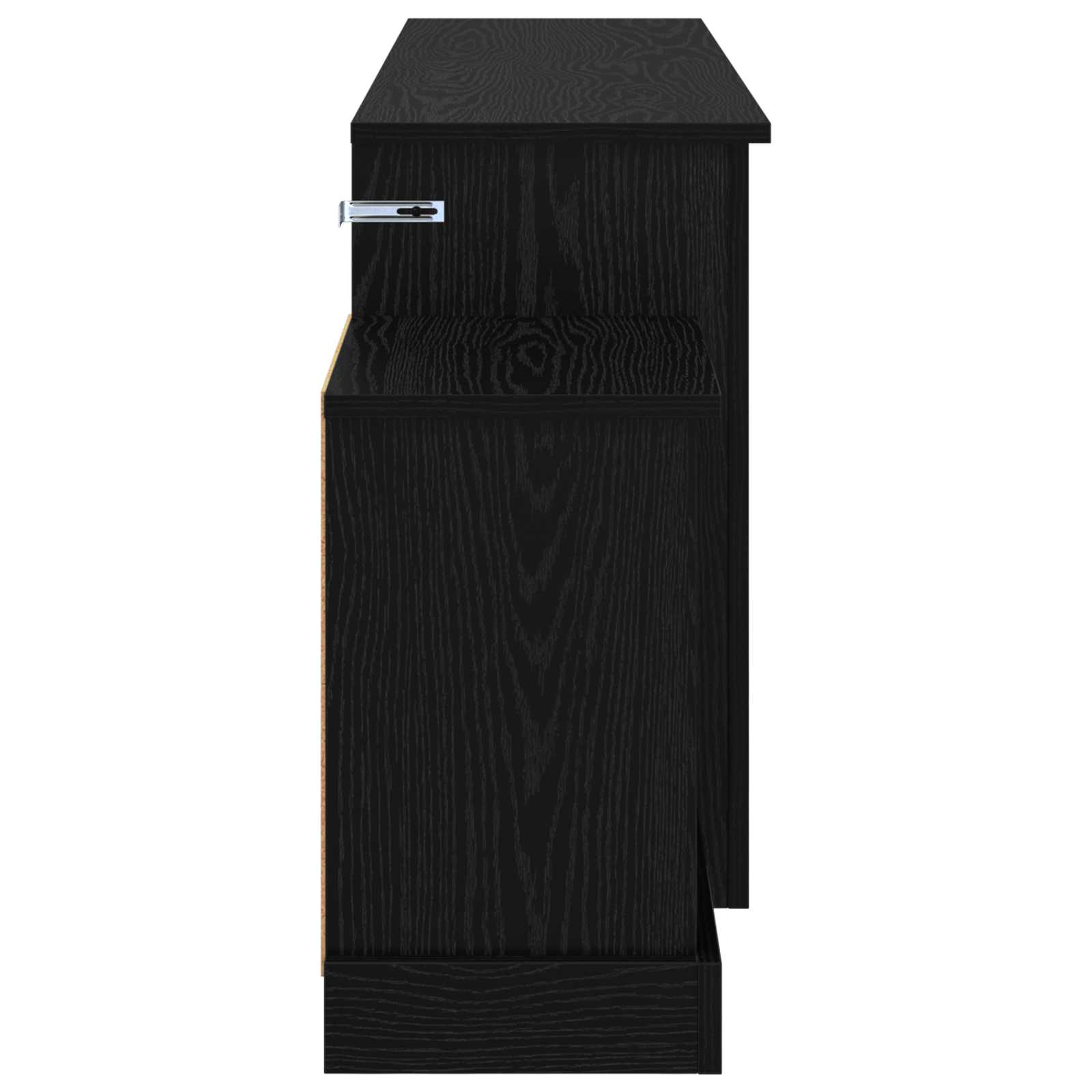 Električni kamin Črni hrast 177 x 30 x 56,5 cm Inženirski les