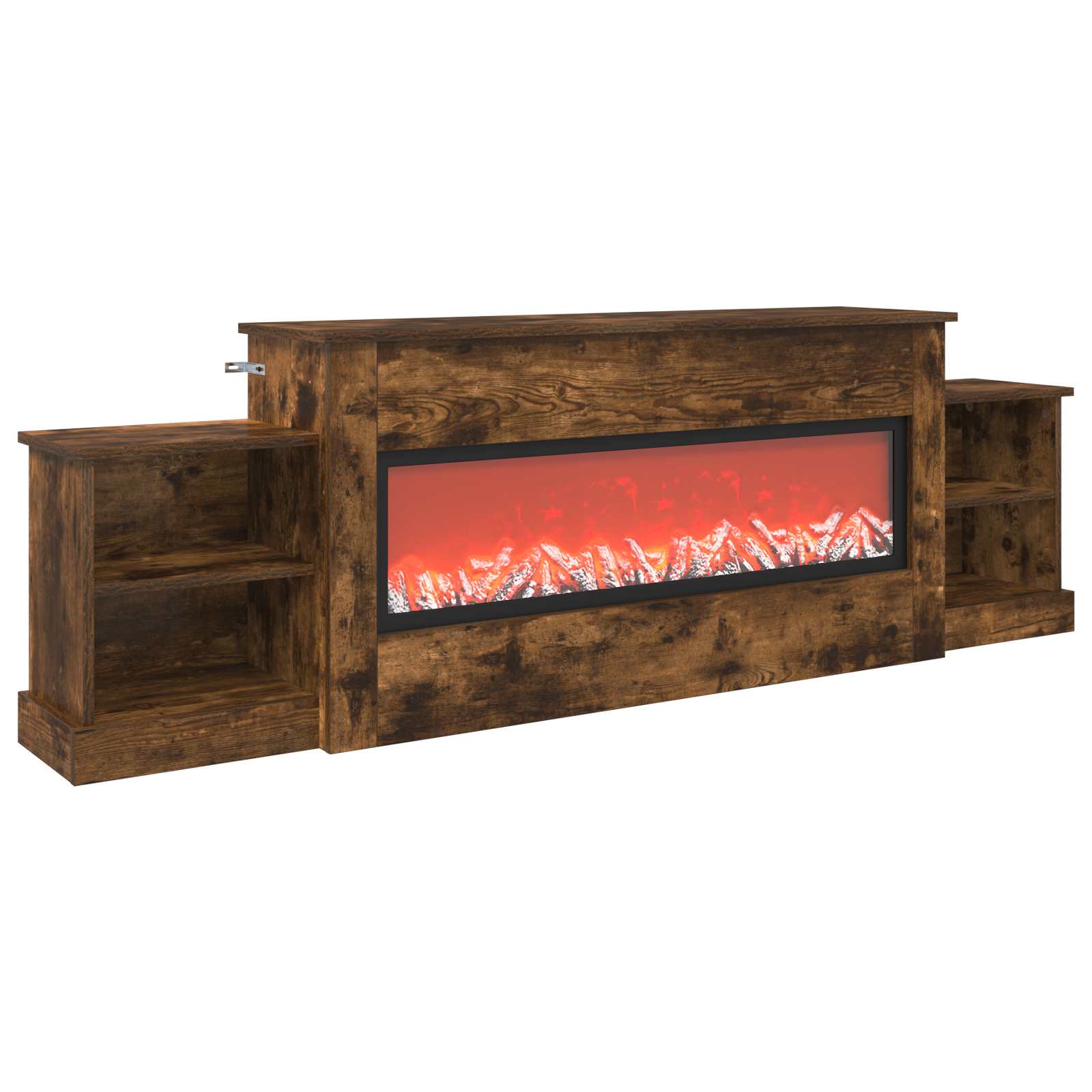 Električni kamin Dimljen hrast 177 x 30 x 56,5 cm