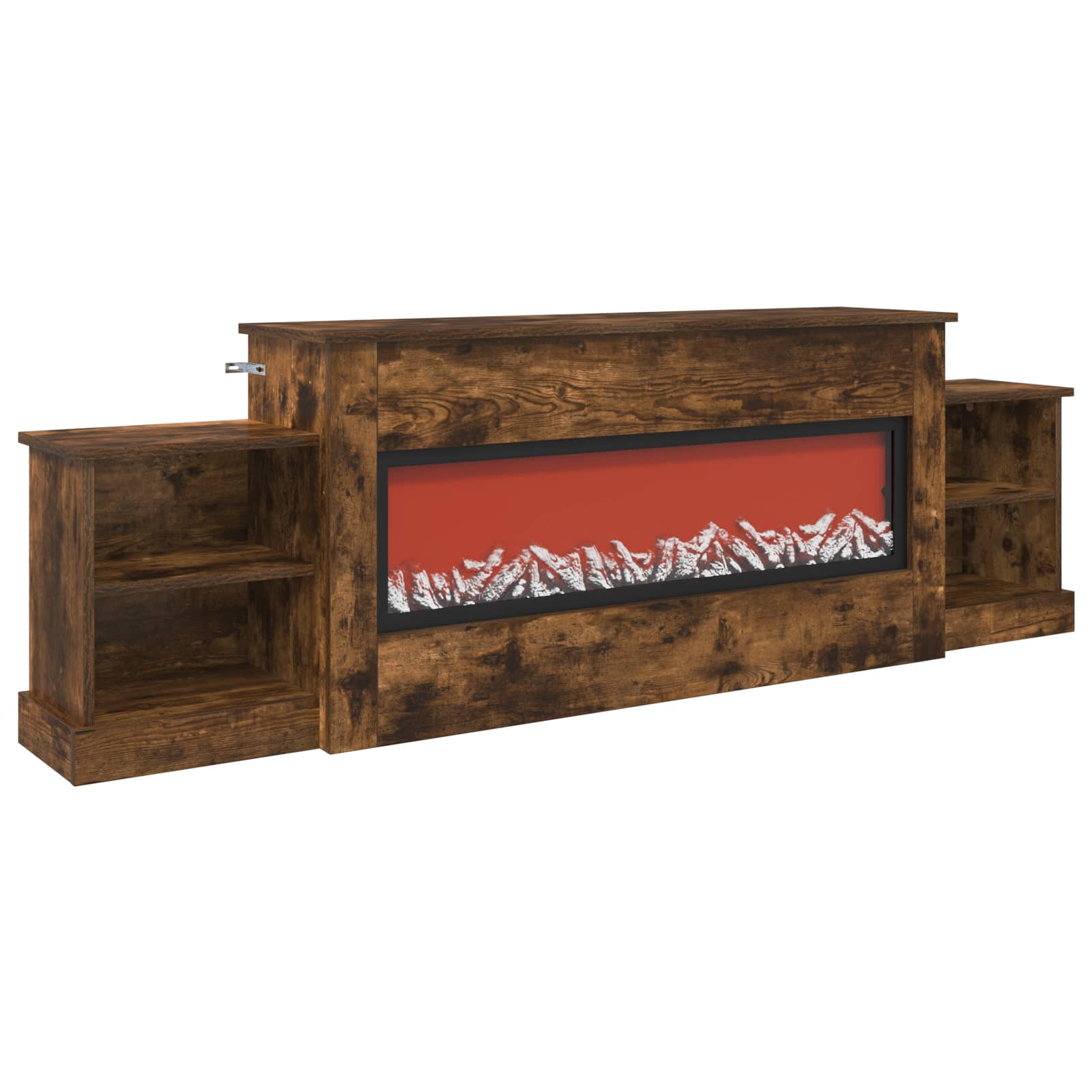 Električni kamin Dimljen hrast 177 x 30 x 56,5 cm