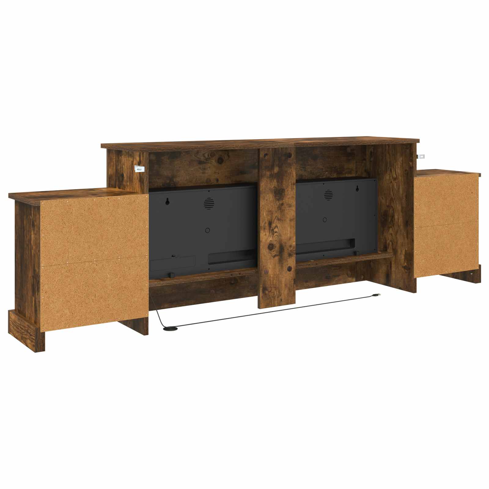 Električni kamin Dimljen hrast 177 x 30 x 56,5 cm