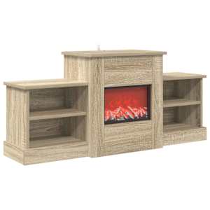 vidaXL Elektriline kamin Sonoma 110 x 30 x 50 cm Tehispuit