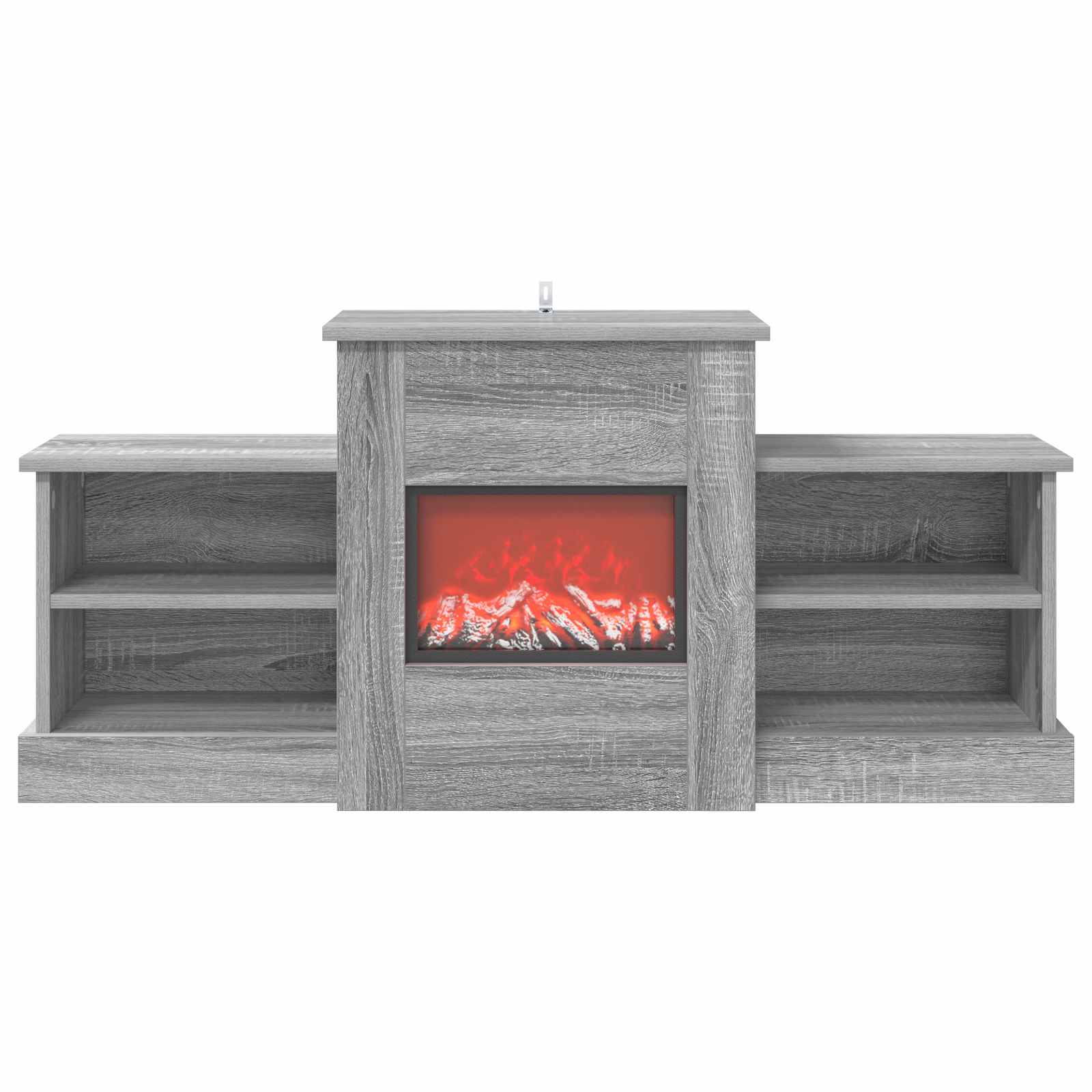Električni kamin Siva Sonoma 110 x 30 x 50 cm Inženirski les