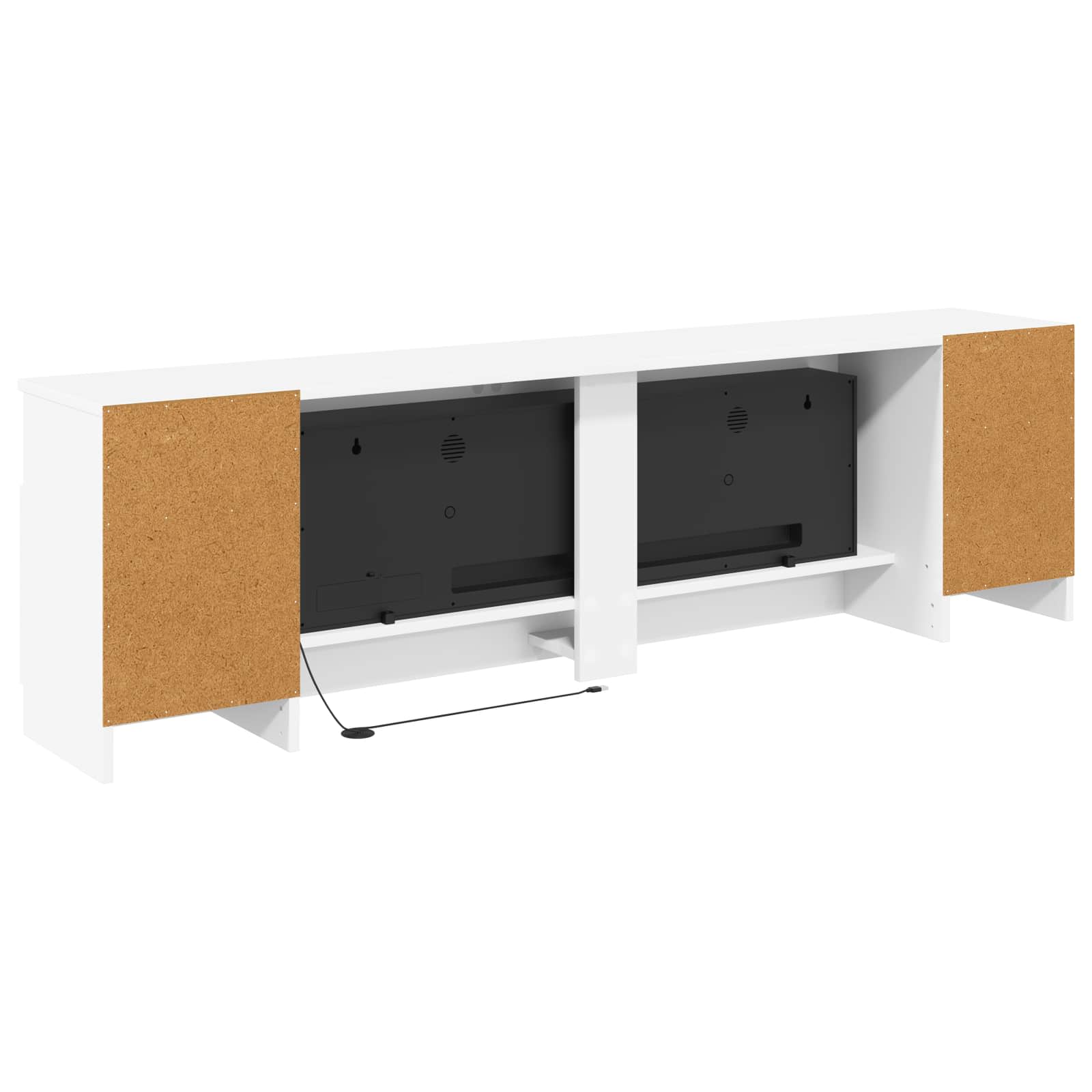 Električni kamin Bela 165 x 28,5 x 47 cm Inženirski les