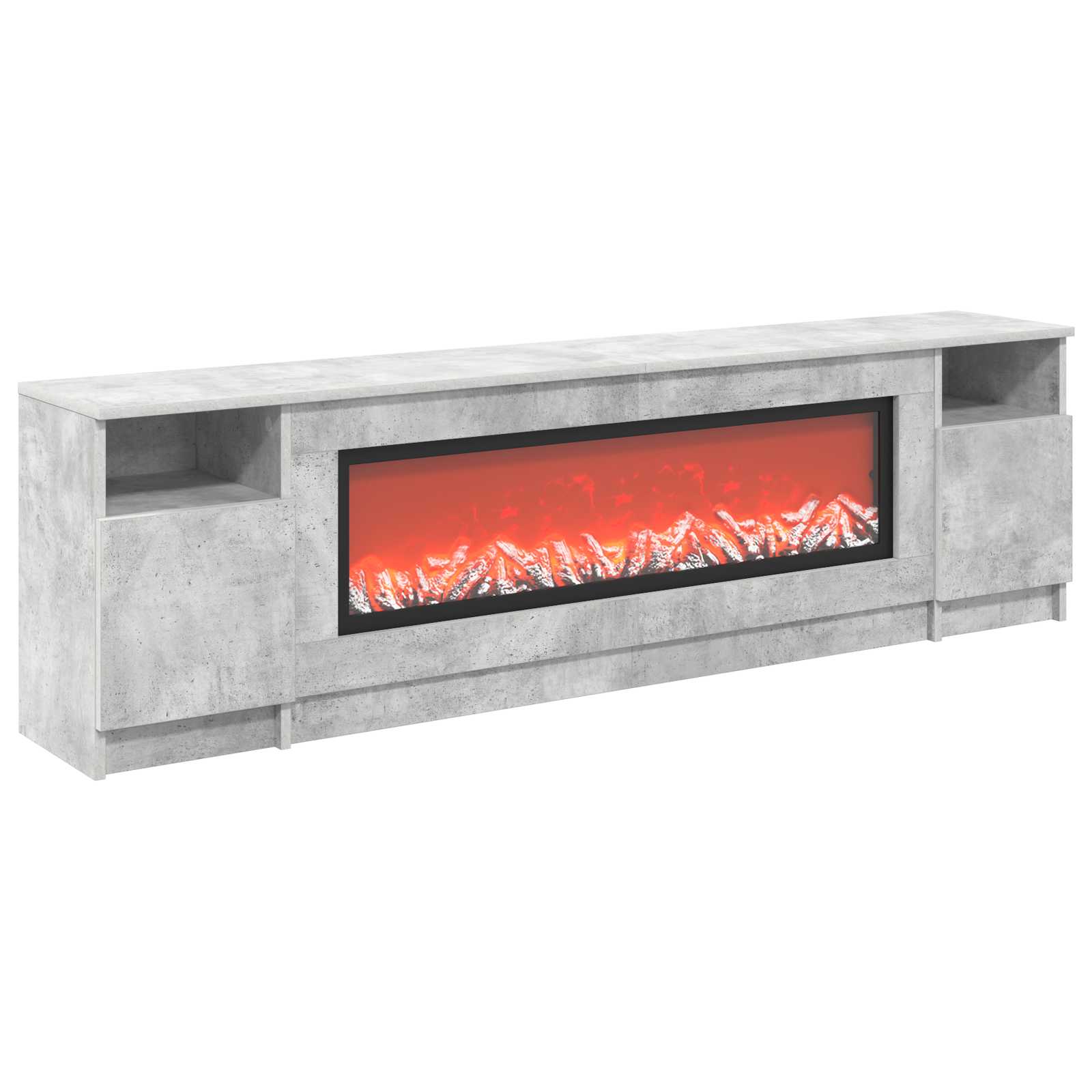 Električni kamin Beton 165 x 28,5 x 47 cm Inženirski les