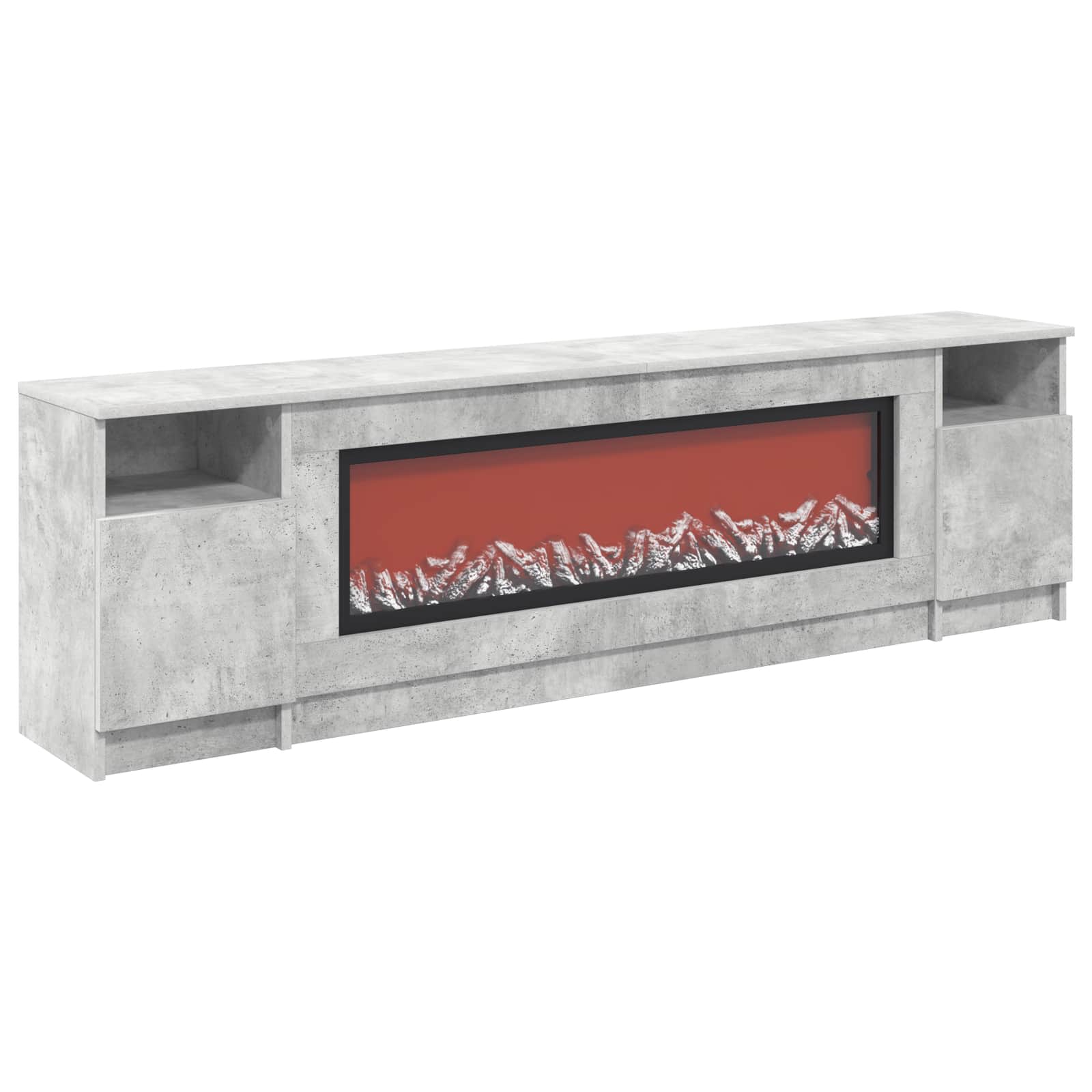 Električni kamin Beton 165 x 28,5 x 47 cm Inženirski les