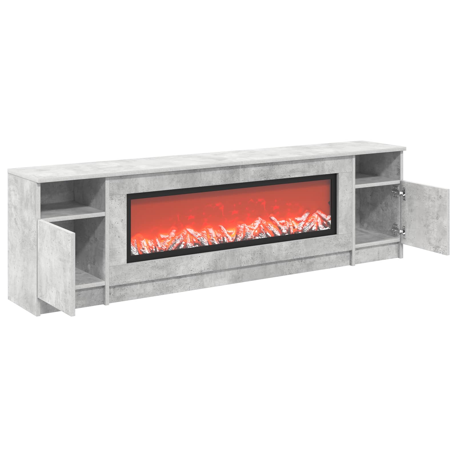 Električni kamin Beton 165 x 28,5 x 47 cm Inženirski les