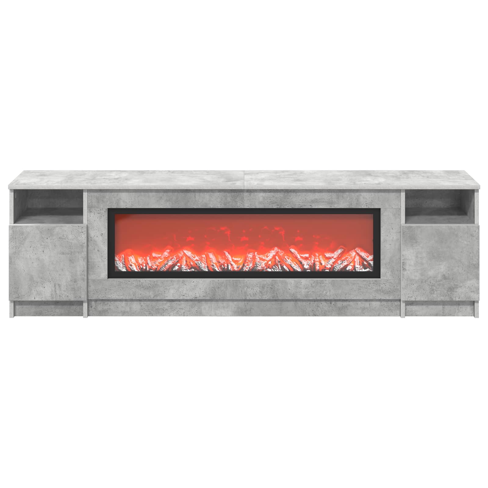 Električni kamin Beton 165 x 28,5 x 47 cm Inženirski les