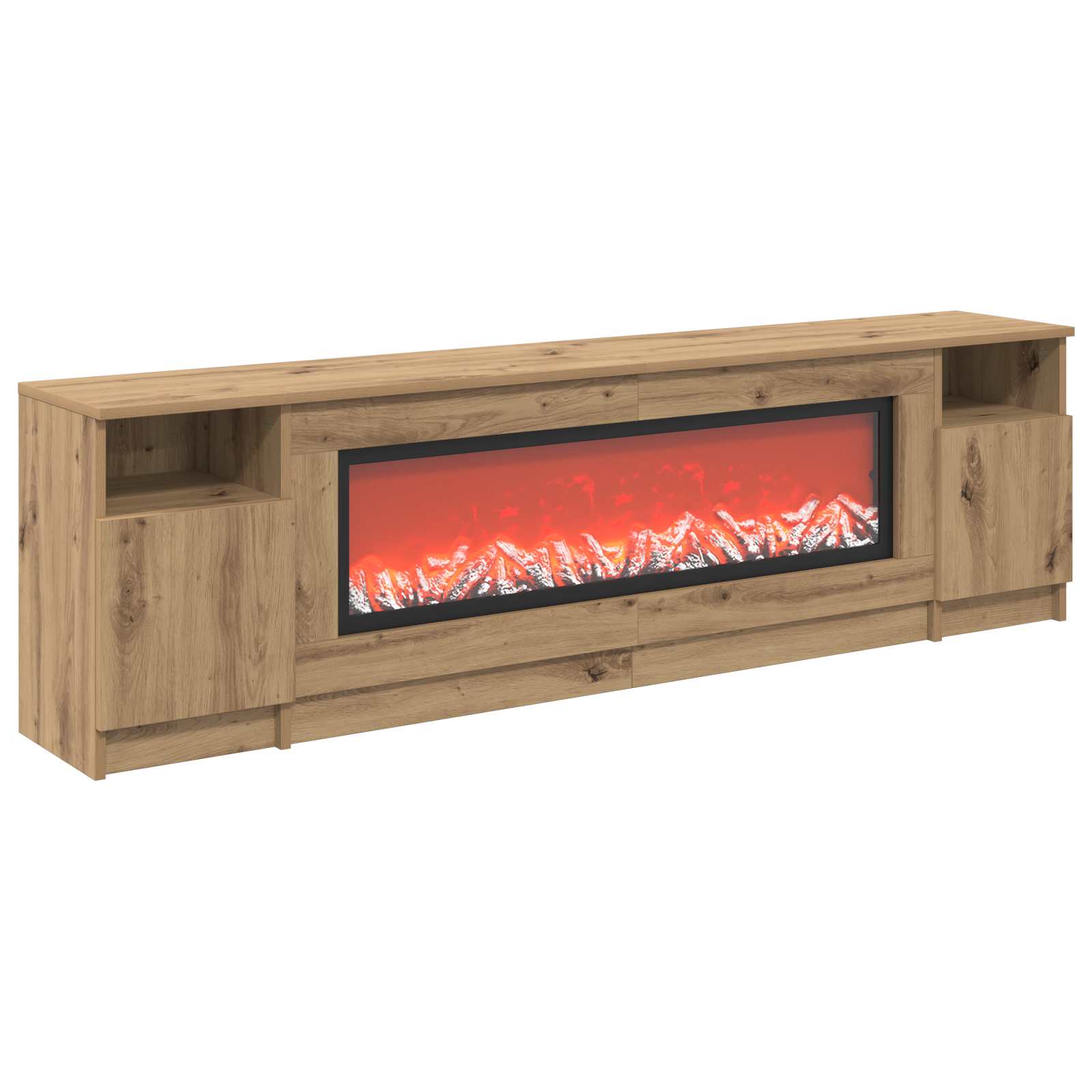 Električni kamin Artisan hrast 165 x 28,5 x 47 cm