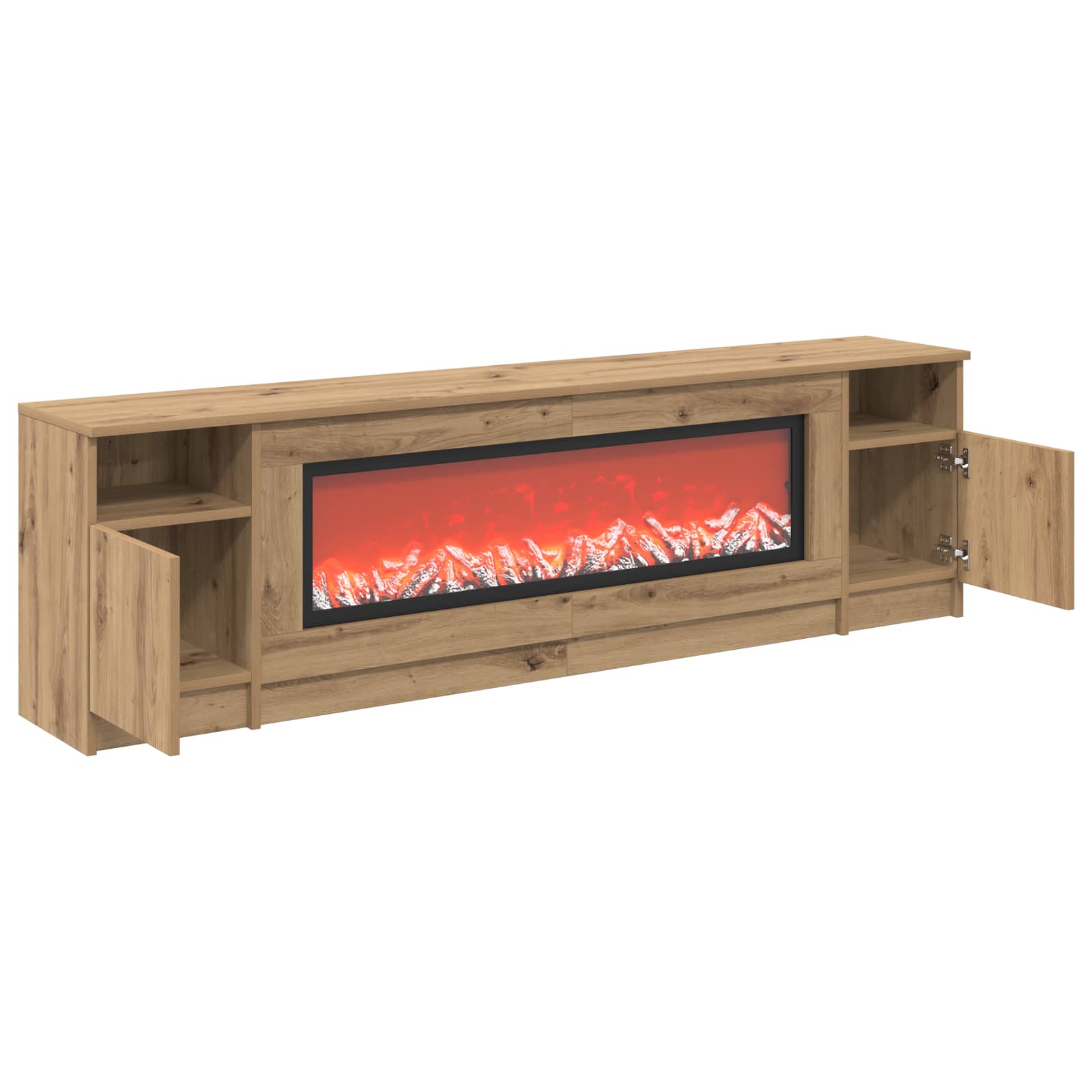 Električni kamin Artisan hrast 165 x 28,5 x 47 cm