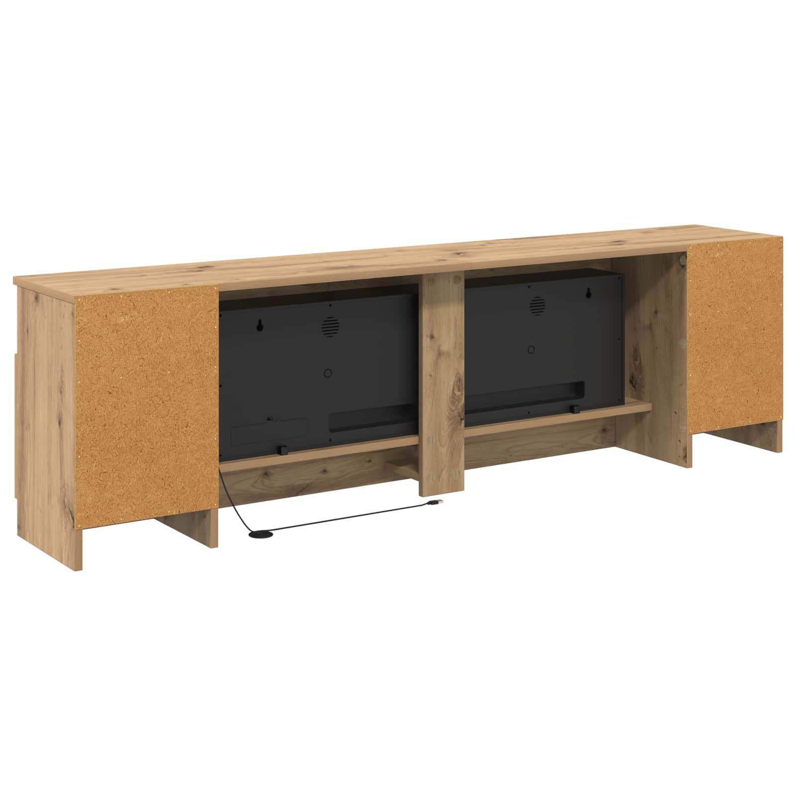 Električni kamin Artisan hrast 165 x 28,5 x 47 cm