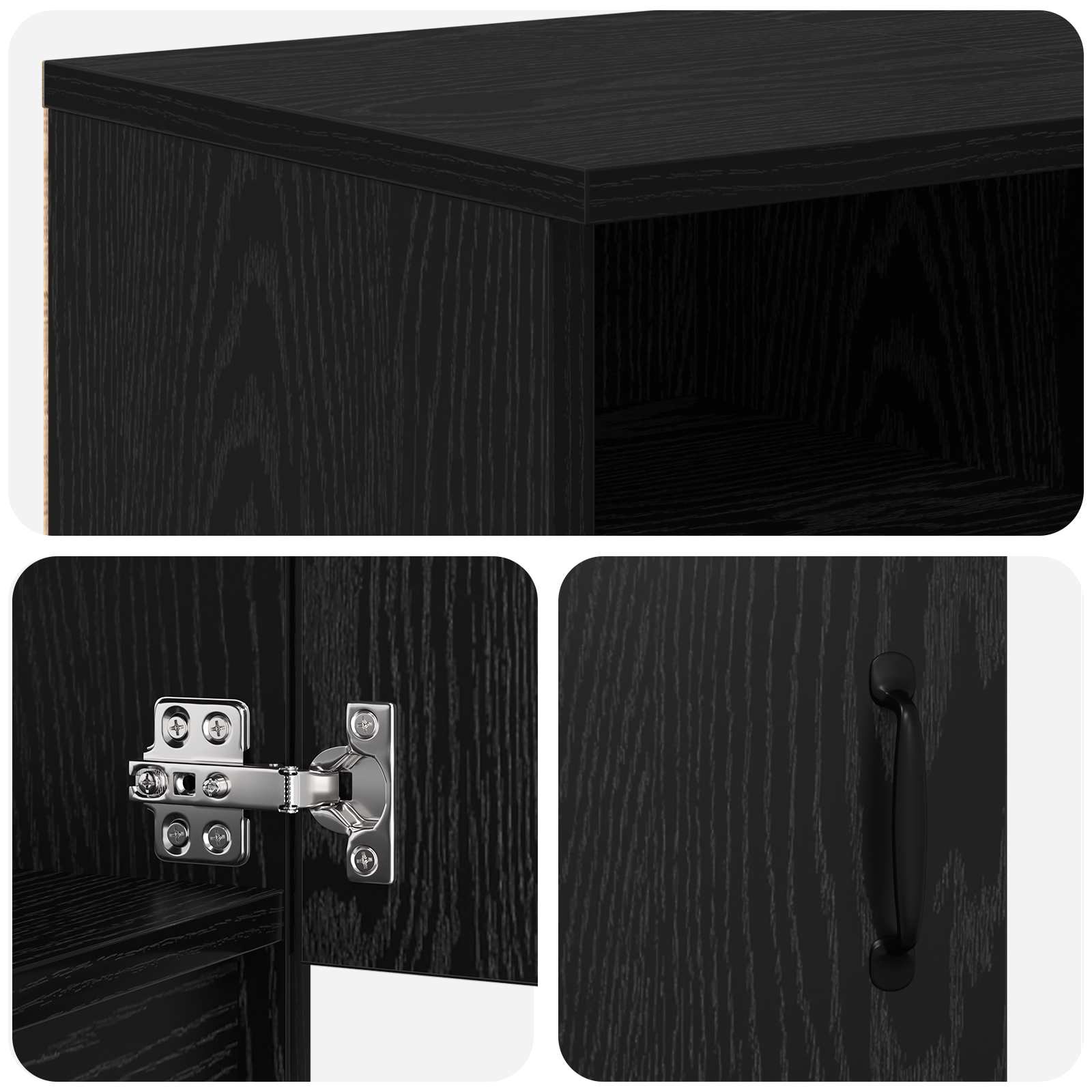 Električni kamin Črni hrast 98 x 28,5 x 40,5 cm Inženirski les
