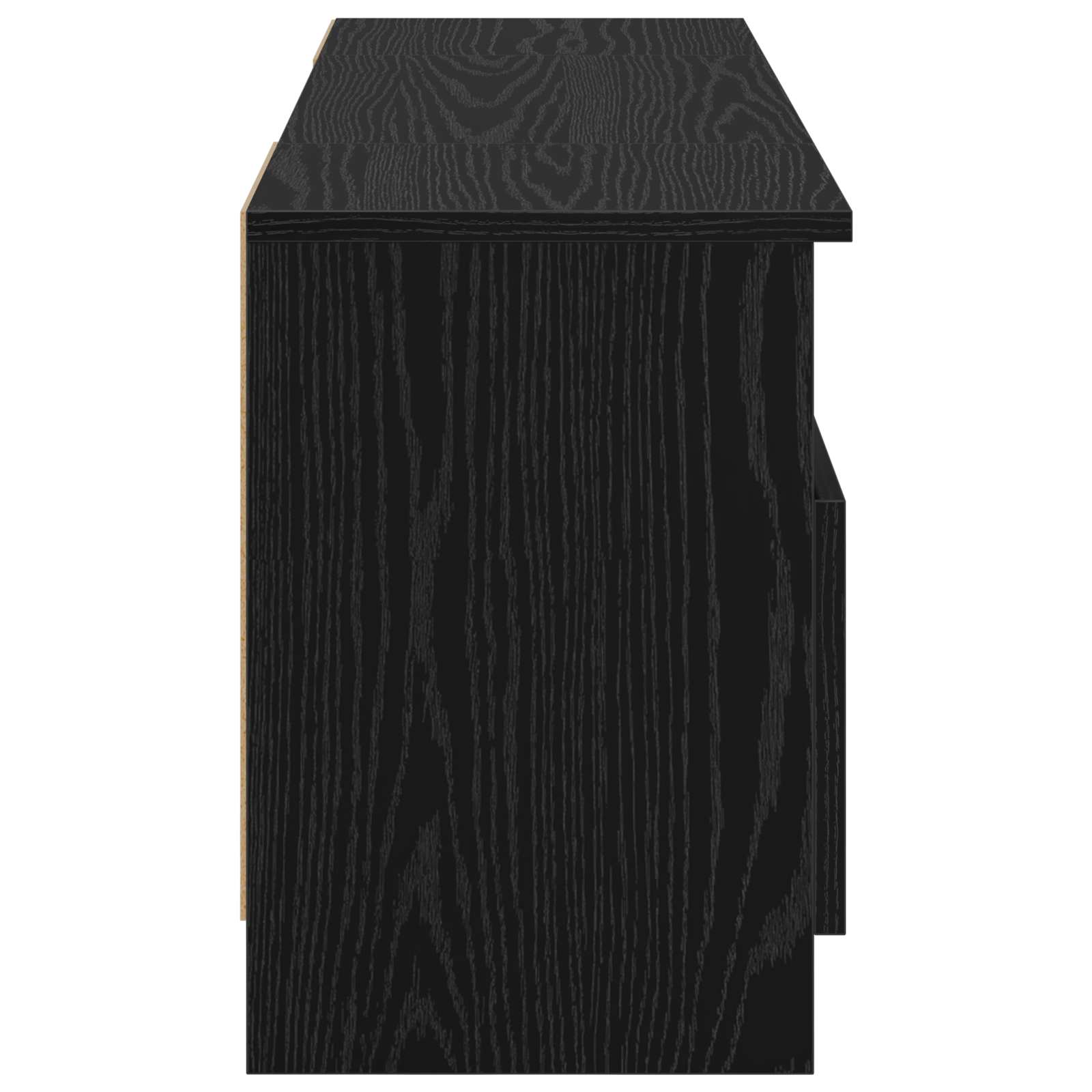Električni kamin Črni hrast 98 x 28,5 x 40,5 cm Inženirski les