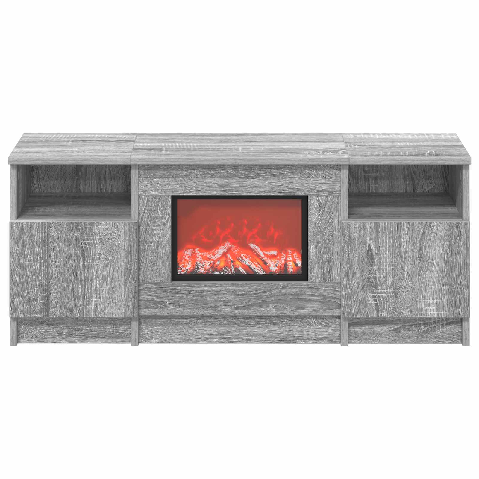 Električni kamin Siva Sonoma 98 x 28,5 x 40,5 cm Inženirski les