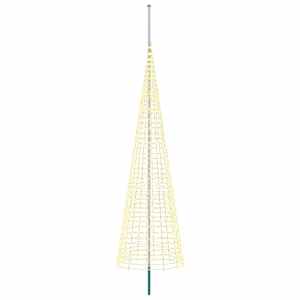 vidaXL J&otilde;ulupuu valgusti koos vaiade ja lipuvardaga 500 cm 1534 LED-i