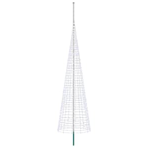 vidaXL J&otilde;ulupuu valgusti koos vaiade ja lipuvardaga 500 cm 1534 LED-i