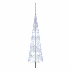 vidaXL J&otilde;ulupuu valgusti koos vaiade ja lipuvardaga 500 cm 1534 LED-i