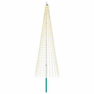 vidaXL J&otilde;ulupuu valgusti koos vaiade ja lipuvardaga 300 cm 744 LED-i