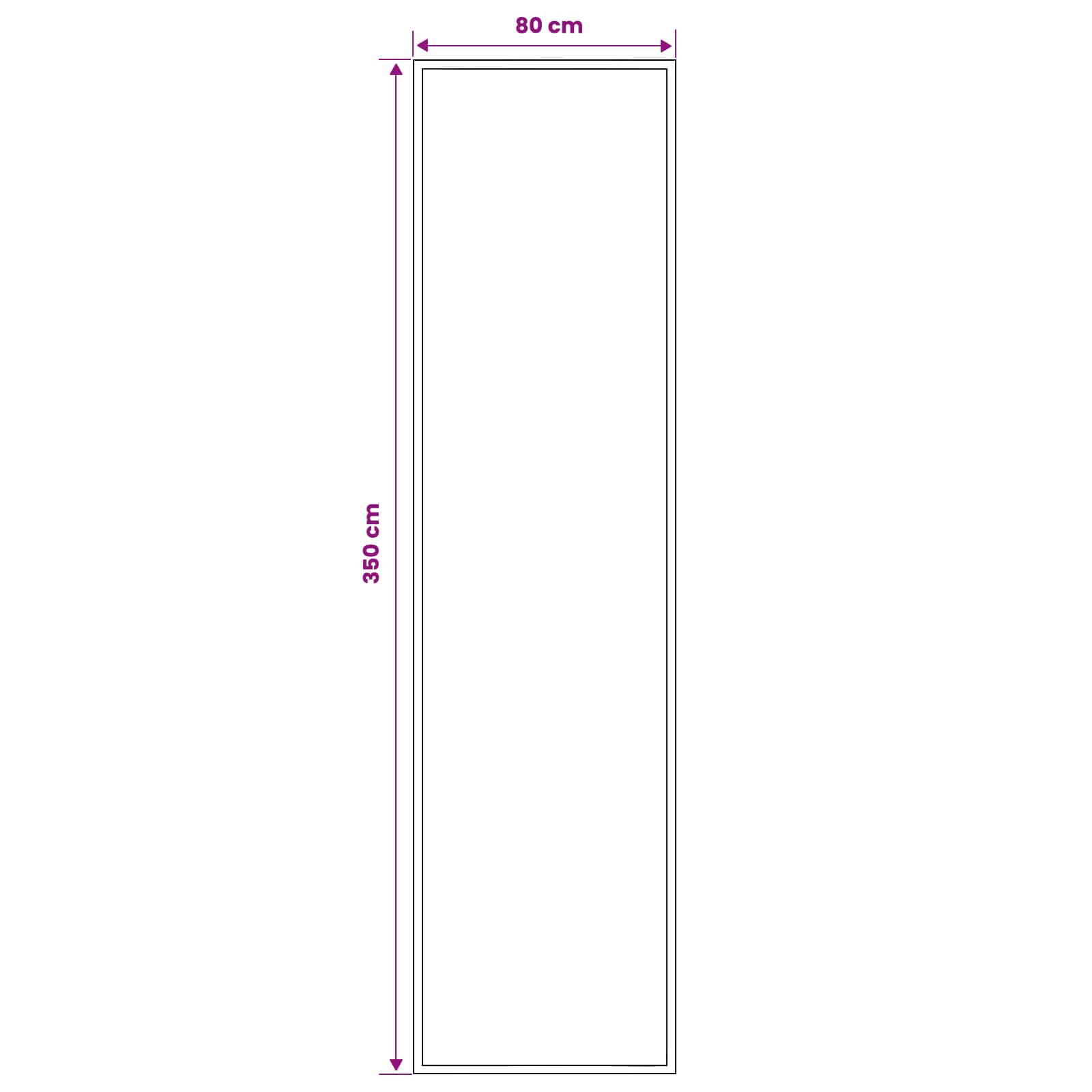 Tekstilni preproga FLORNES Tkano Oranžna Diamanti 80 x 350 cm